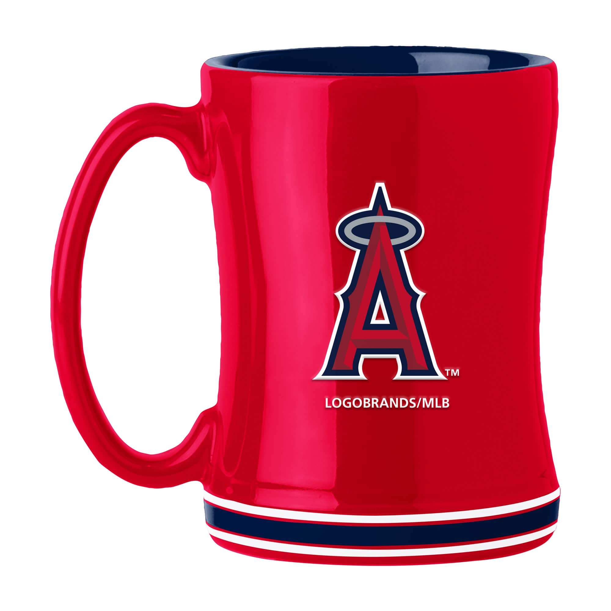 Logo Brands - Los Angeles Angels 14oz. Relief Mug - Multicolor