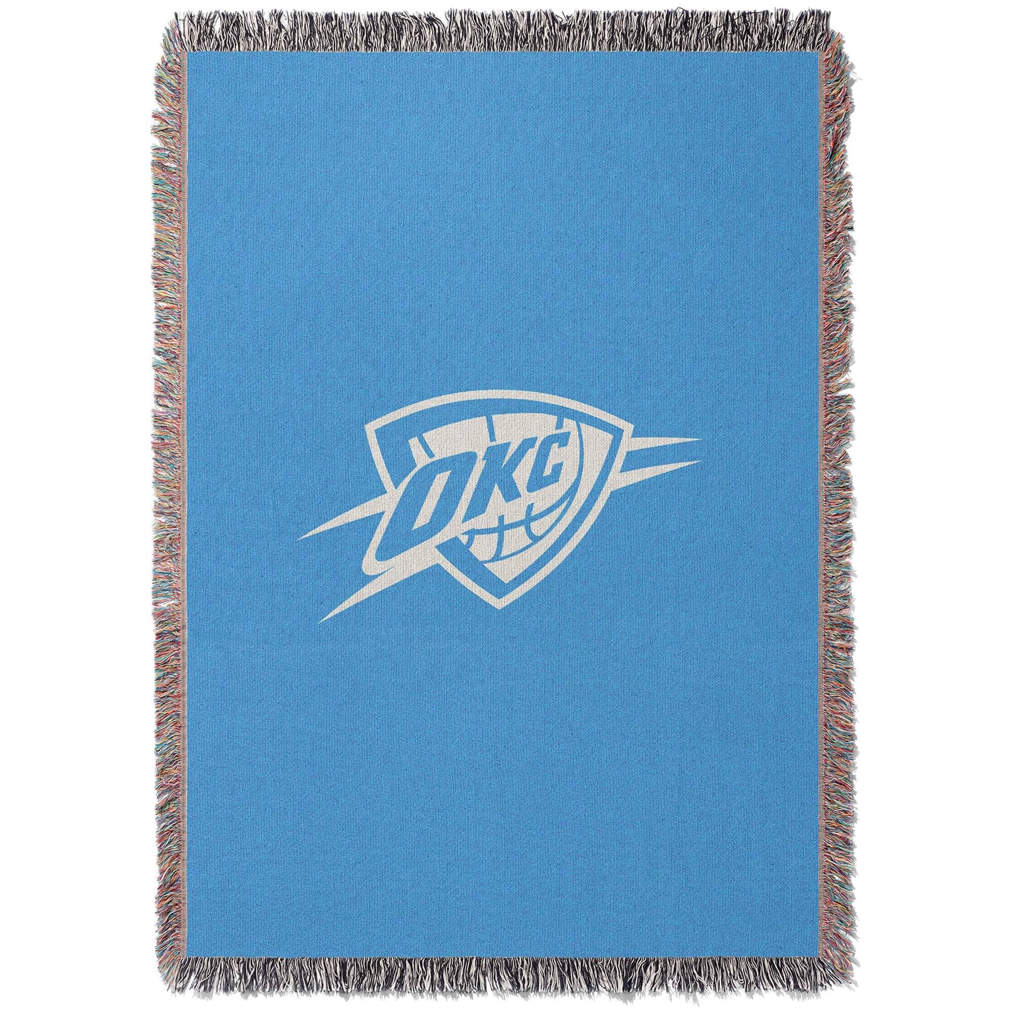 Chad & Jake - Oklahoma City Thunder Woven Blanket - Blue