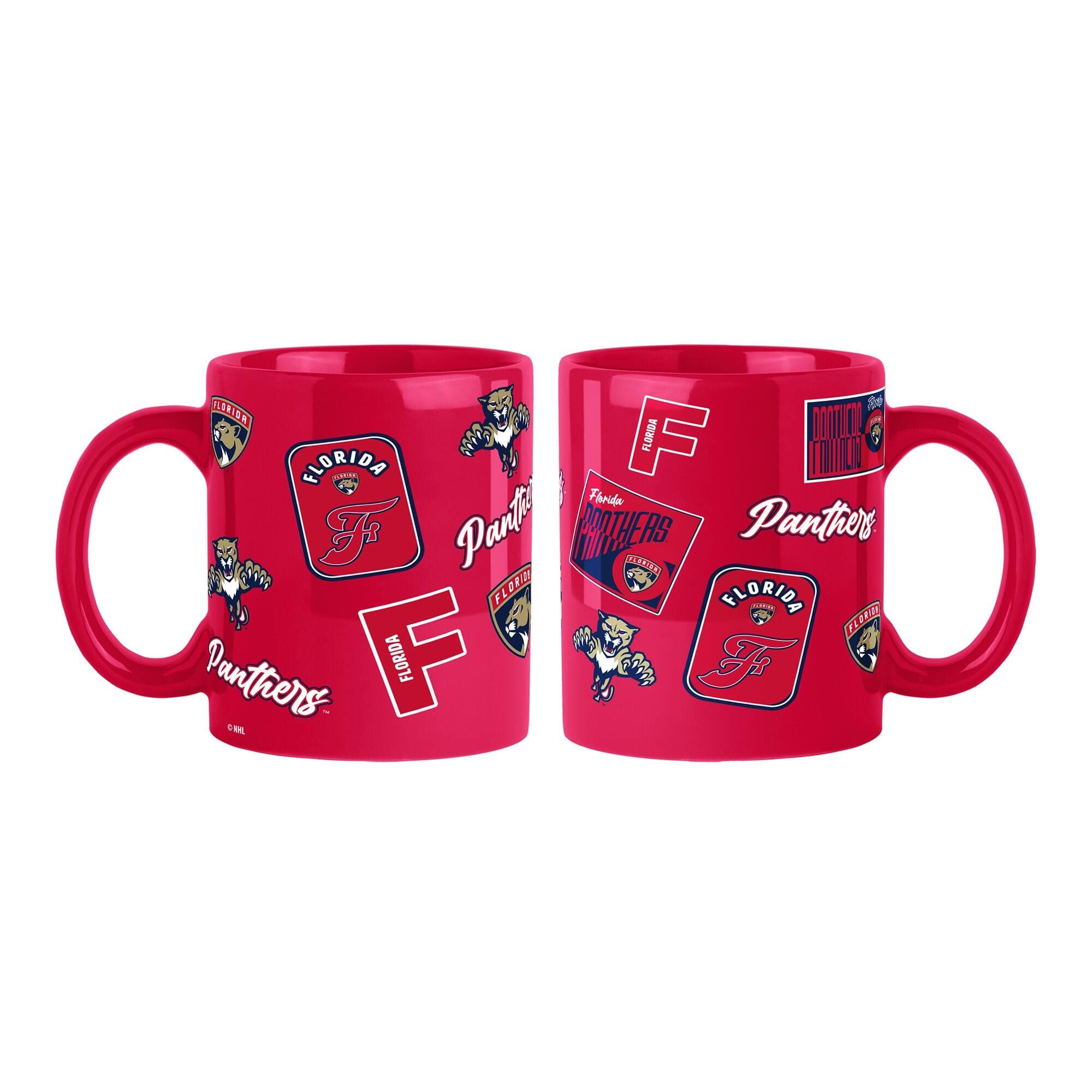 Logo Brands - Florida Panthers 2-Pack 15oz. Color Mug Set - Red