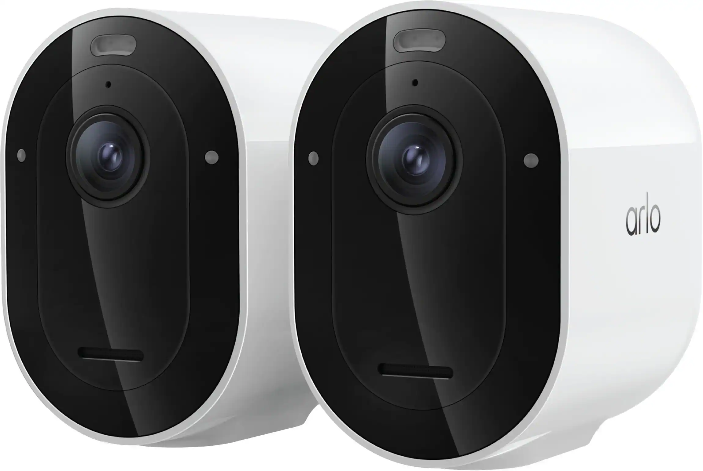Arlo - Pro 2-Camera Wireless 2K HDR Security Camera (6th Gen, 2025) Battery Powered - White