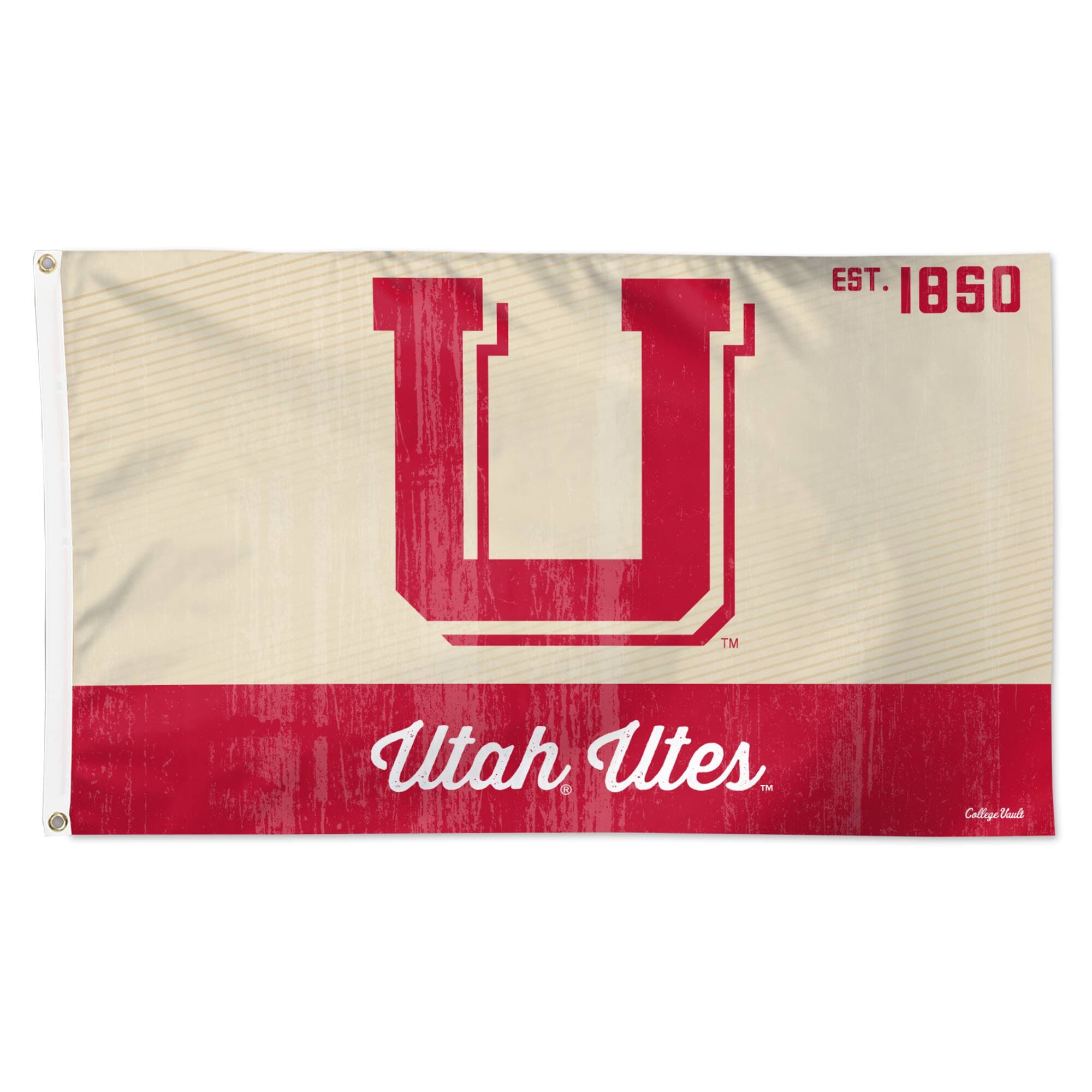 WinCraft - Utah Utes Single-Sided College Vault Deluxe Flag - Multicolor
