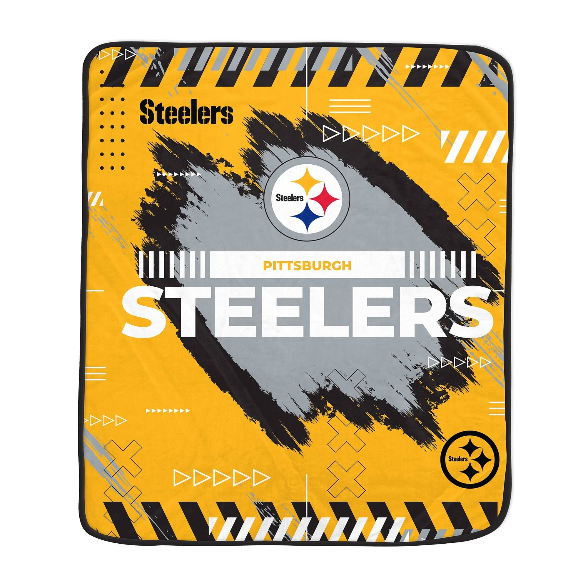 Pegasus - Pittsburgh Steelers 60" x 72" Game Tech Ultra Cozy Blanket - Multicolor