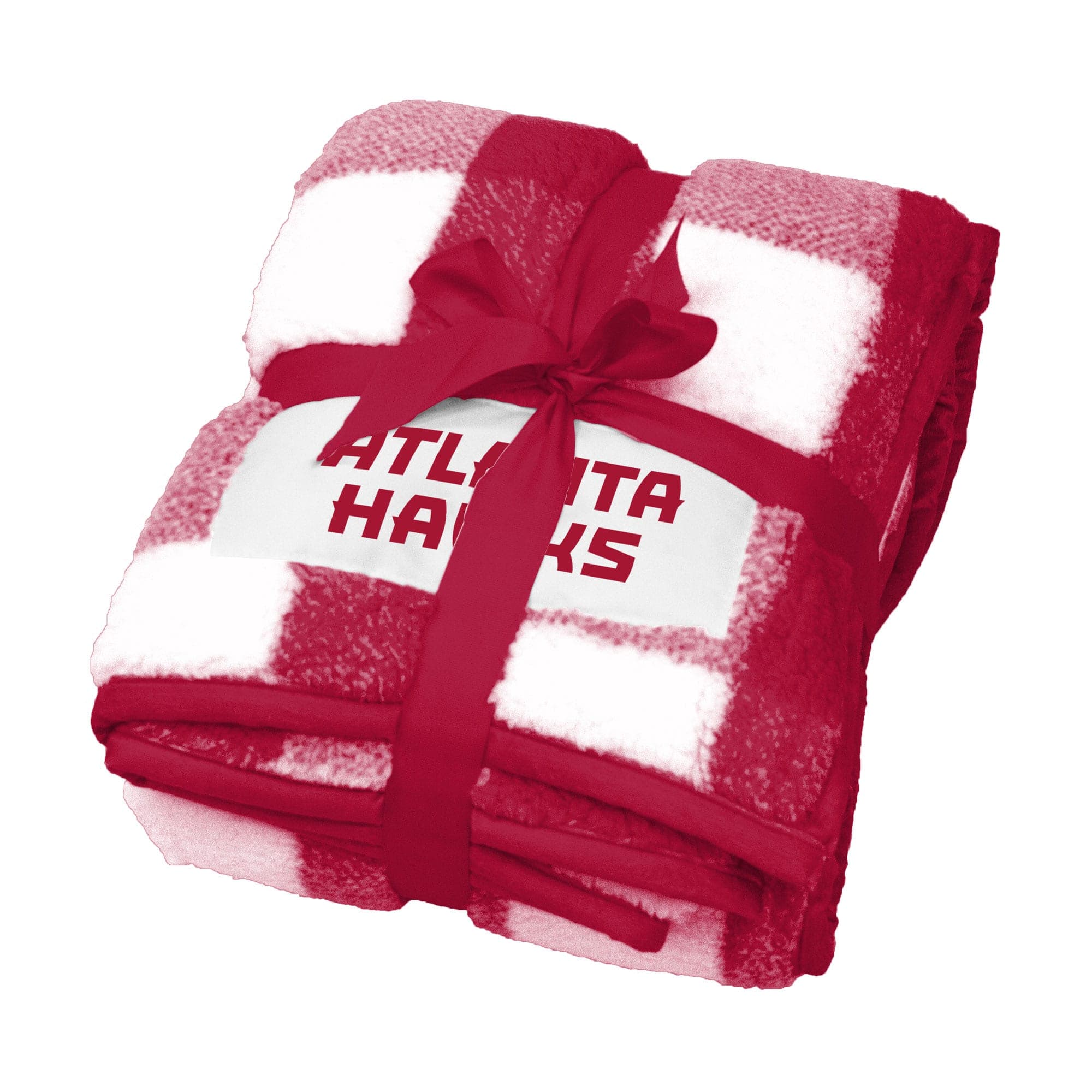 Logo Brands - Atlanta Hawks 50'' x 60'' Buffalo Check Frost Fleece Blanket - Multicolor