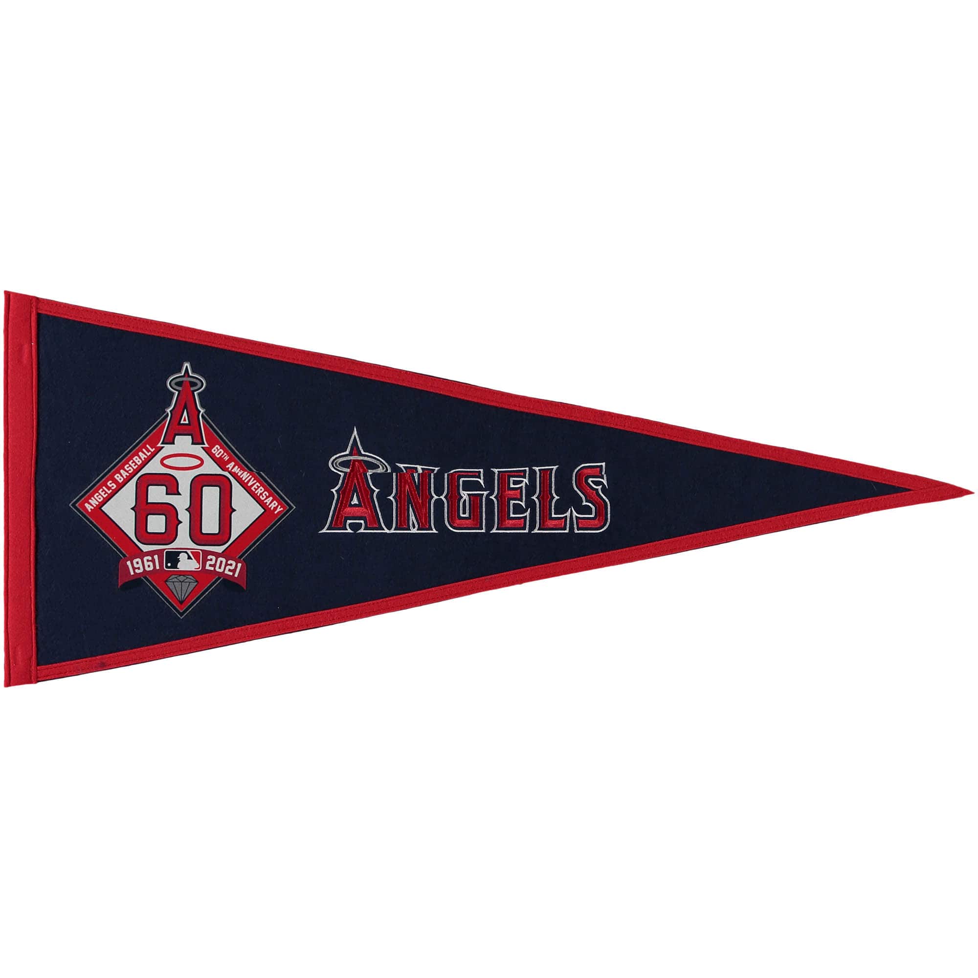 Winning Streak Sports - Los Angeles Angels 60th Anniversary Traditions Pennant - Red