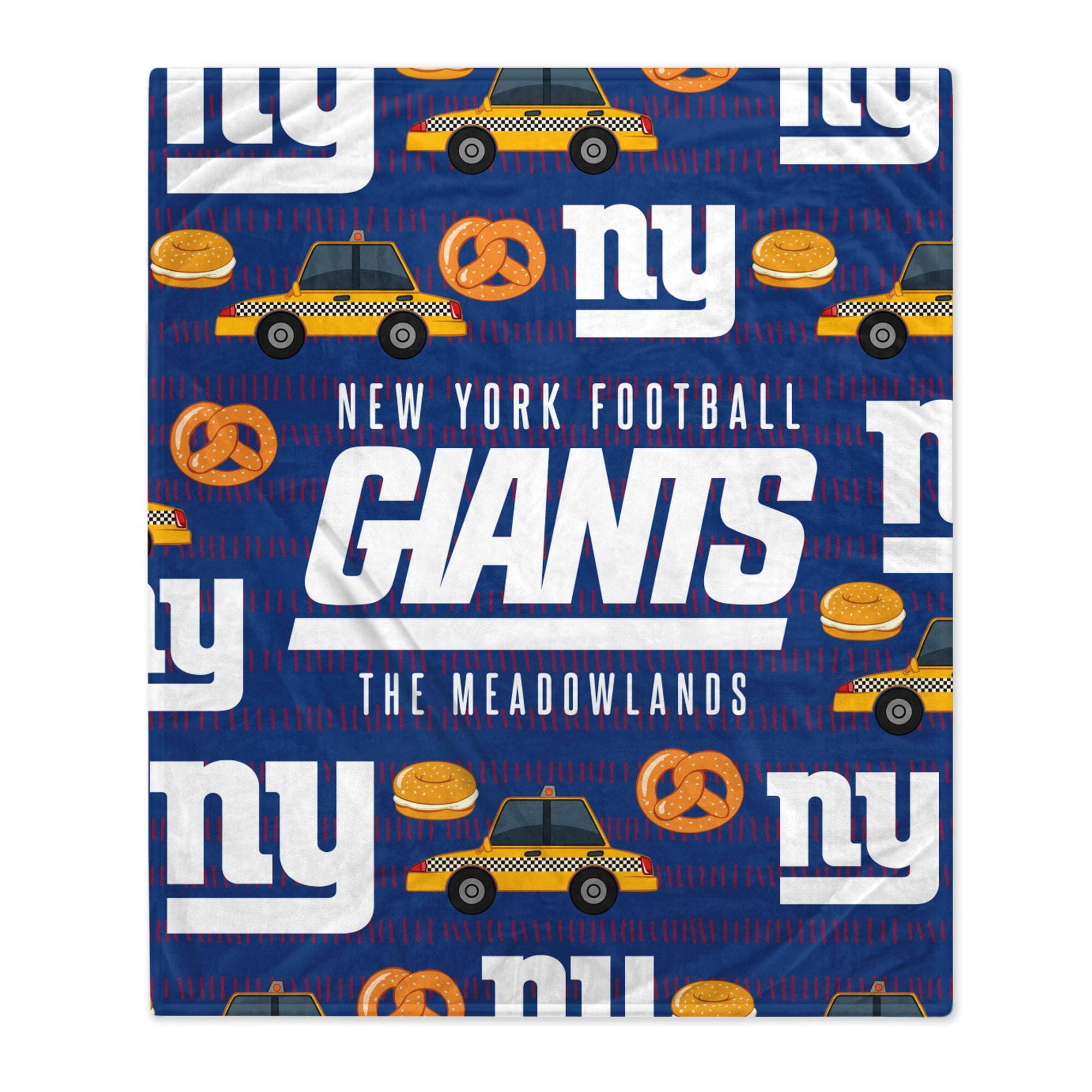 Pegasus - New York Giants 60'' x 70'' Hometown Logo Fleece Blanket - Multicolor