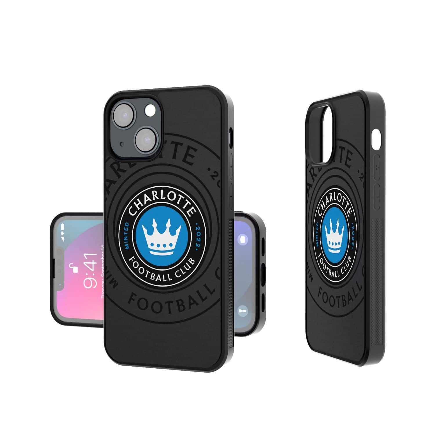Keyscaper - MLS - Charlotte FC iPhone Mono Tilt Bump Case - 14 Pro - Multicolor