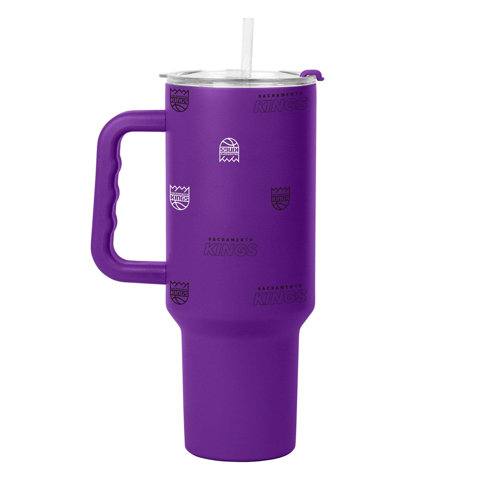 Logo Brands - Sacramento Kings 40oz. Step and Repeat Powder Coat Tumbler - Purple