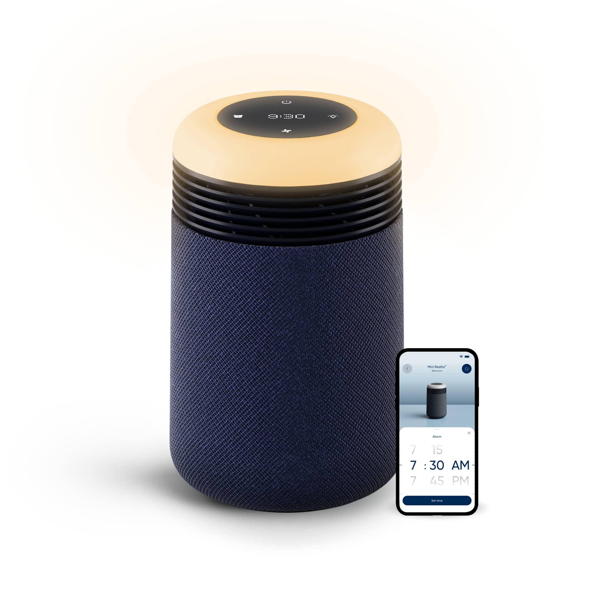 Blueair - Mini Restful, Purifier Sunrise Clock - Midnight Blue