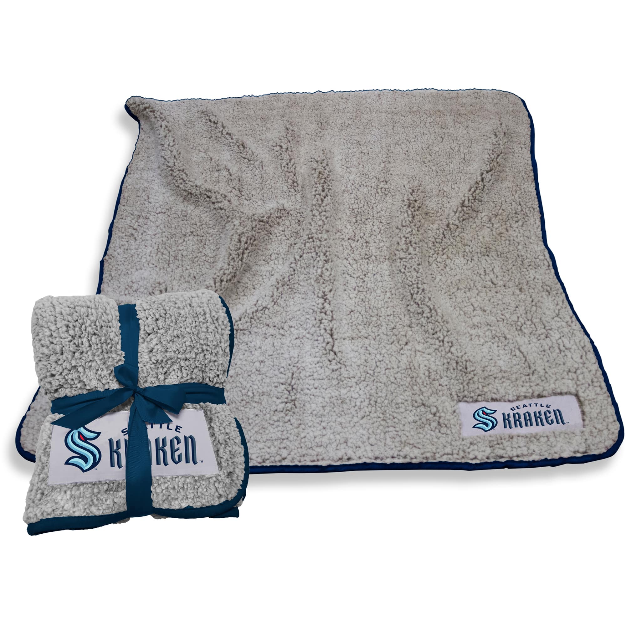 Logo Brands - Seattle Kraken 50" x 60" Frosty Fleece Team Blanket - Multicolor