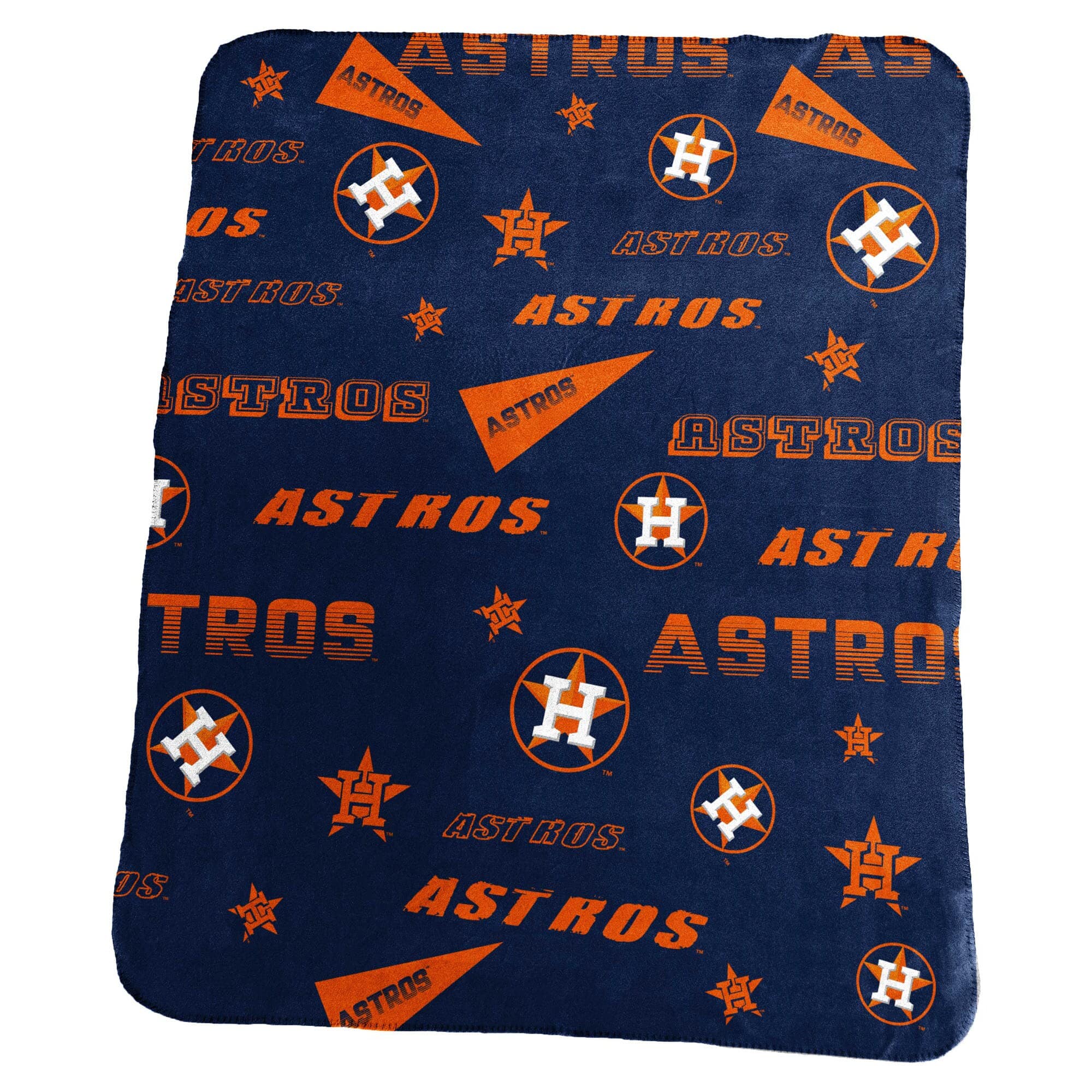 Logo Brands - Houston Astros 50" x 60" Classic Fleece Blanket - Multicolor