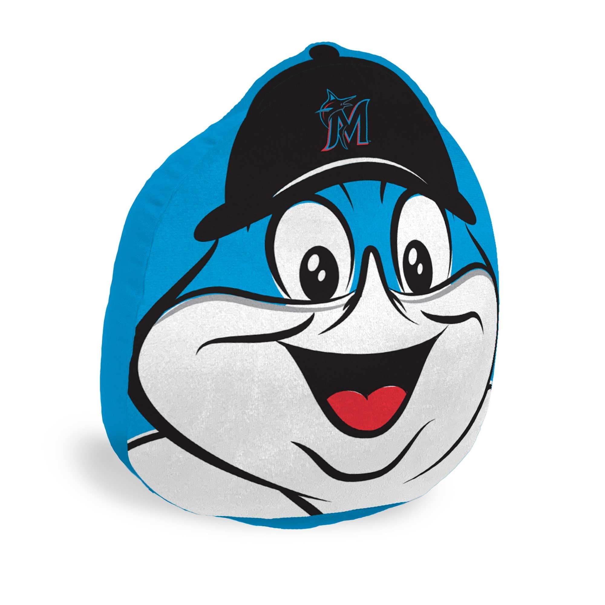 Pegasus - Miami Marlins Plushie Mascot Pillow with Features - Multicolor