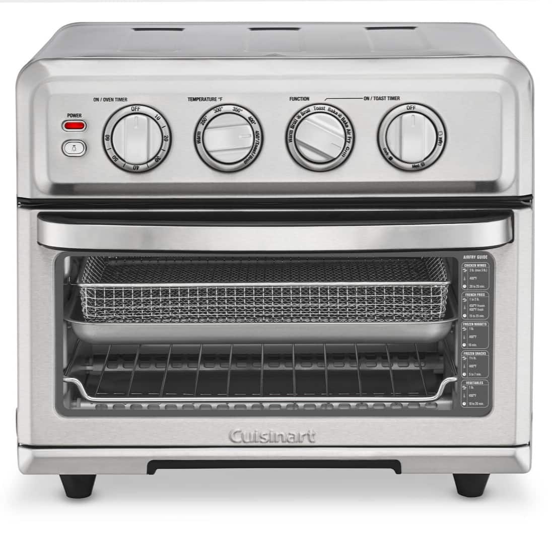 Cuisinart - 0.6 Cu. Ft. Air Fryer Toaster Oven with Grill - Stainless Steel