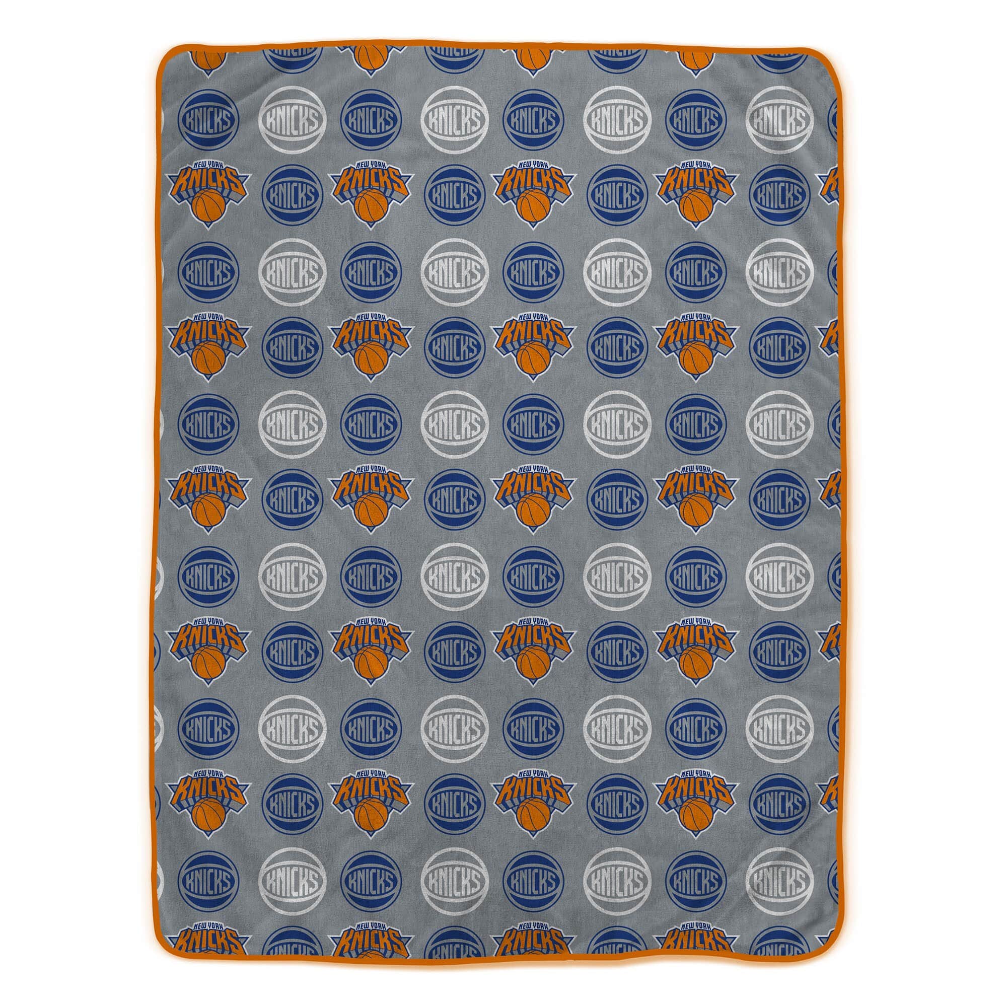 Pegasus - New York Knicks 66" x 95" Oversized Logo Roll Ultra Cozy Blanket - Multicolor