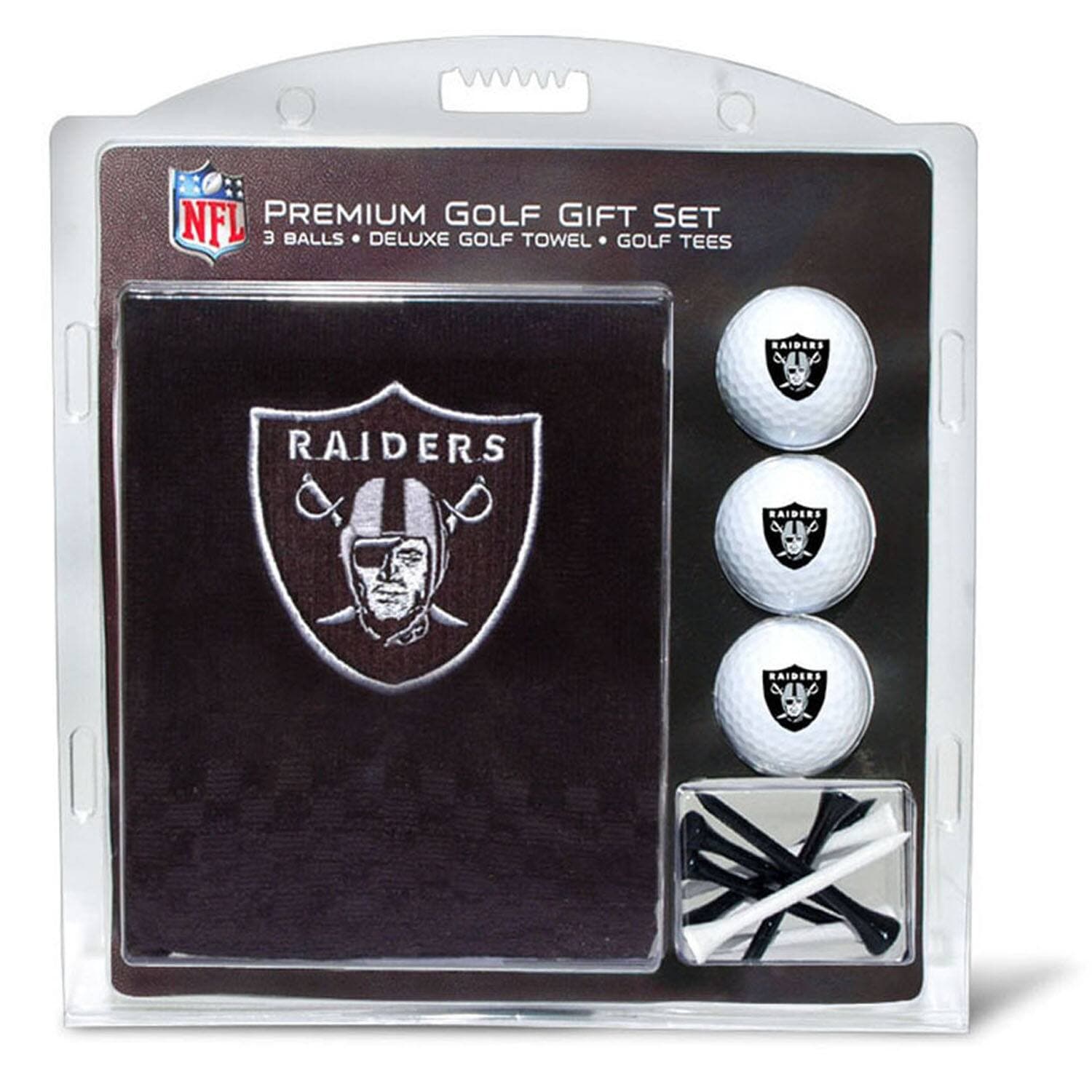 Team Golf - Las Vegas Raiders Embroidered Golf Gift Set - Multicolor