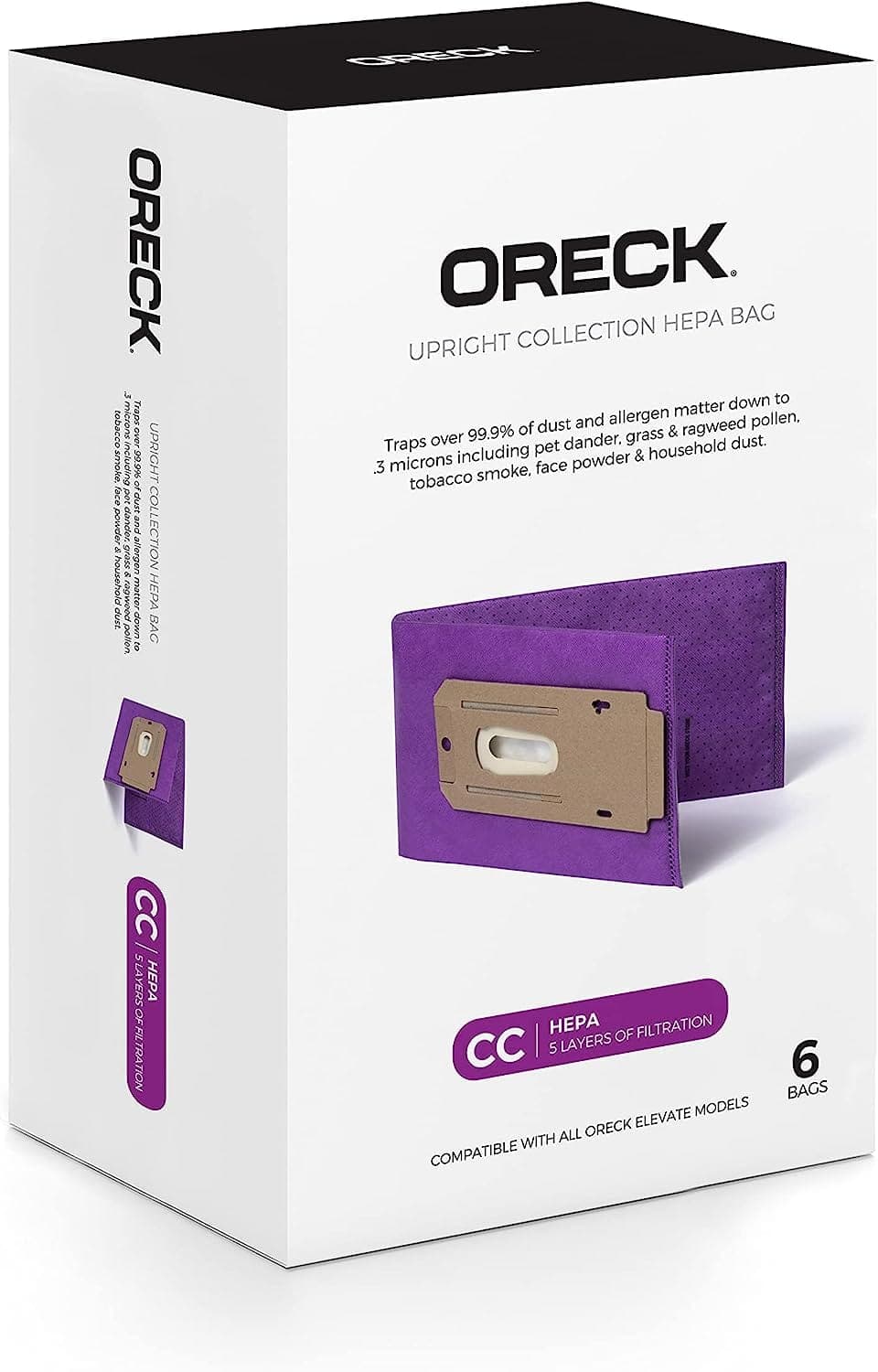 Oreck - Vacuum Bags for Vacuum Part #AK1CC6H 25 Pack