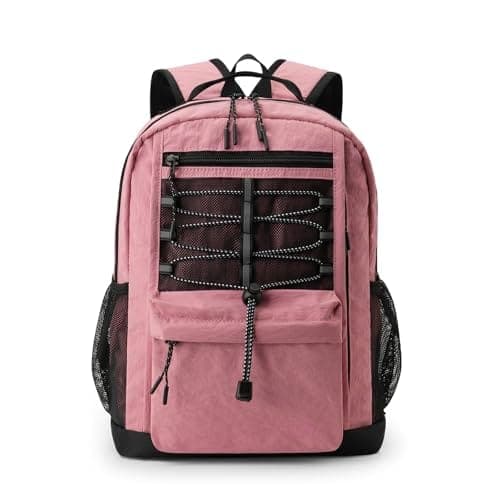 Stamp n Camp - 10l Small Size Casual Backpack For Ages 3-9 Mini Waterproof Outdoor Sport Travel Hiking Camping Daypack (black) - Light Pink