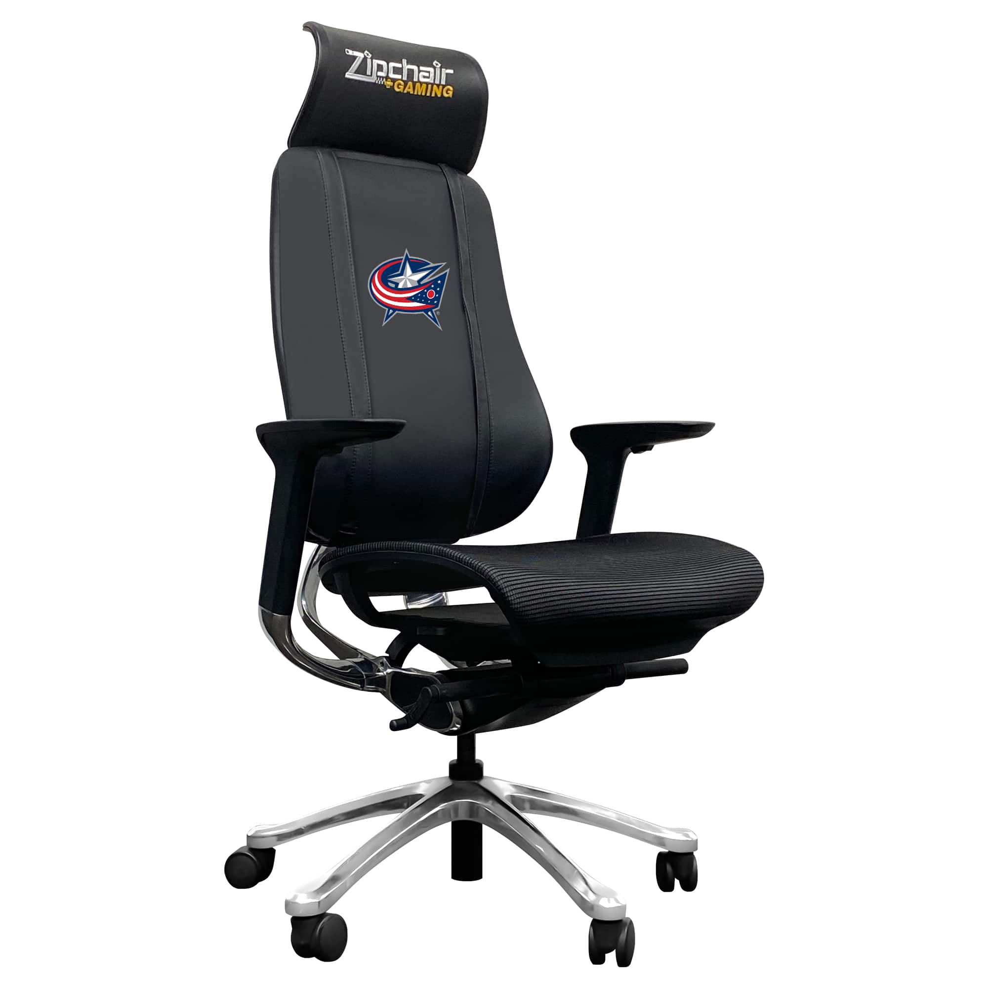 DreamSeat - Columbus Blue Jackets PhantomX Gaming Chair - Black