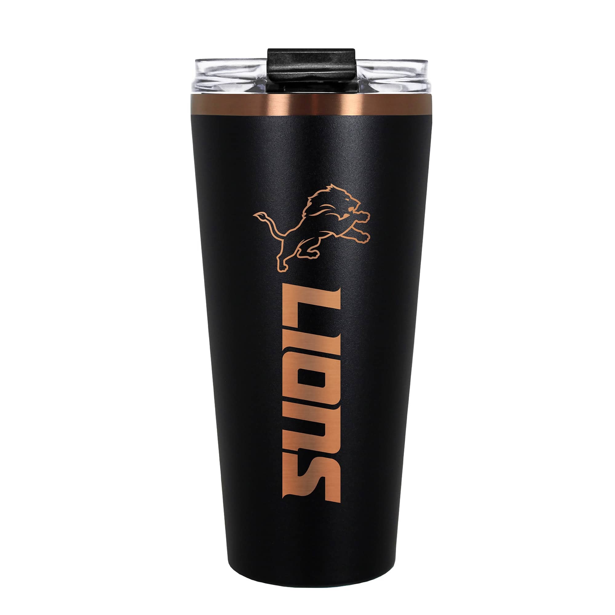 Great American Products - Detroit Lions 30oz. Big Slim Tumbler - Black