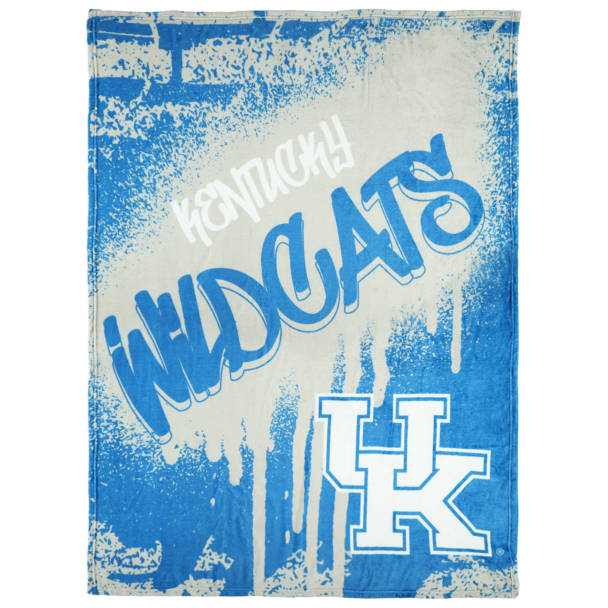 Logo Brands - Kentucky Wildcats 50" x 60" Classic Graffiti Fleece Throw Blanket - Royal