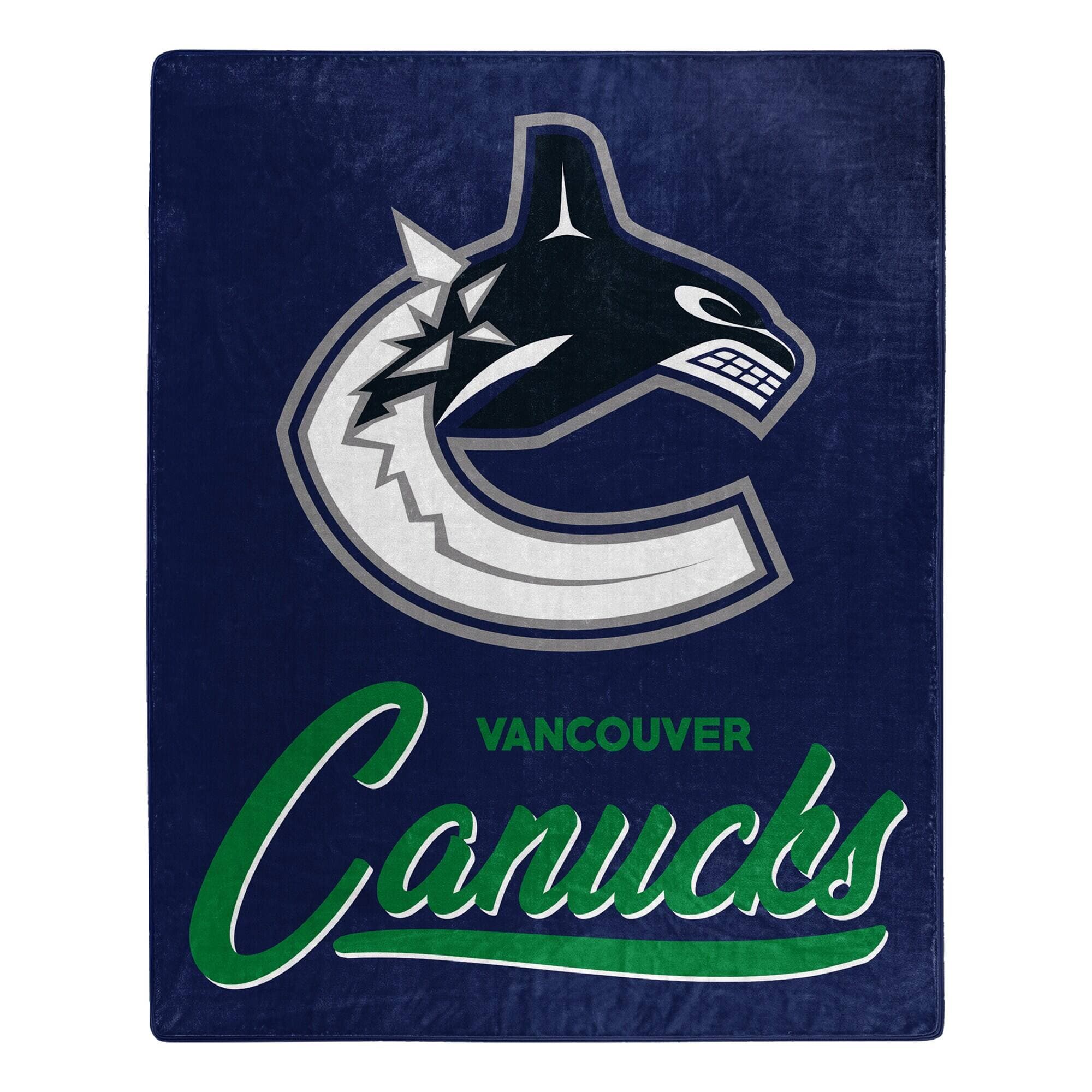 Northwest - Vancouver Canucks 50" x 60" Signature Raschel Plush Throw Blanket - Multicolor