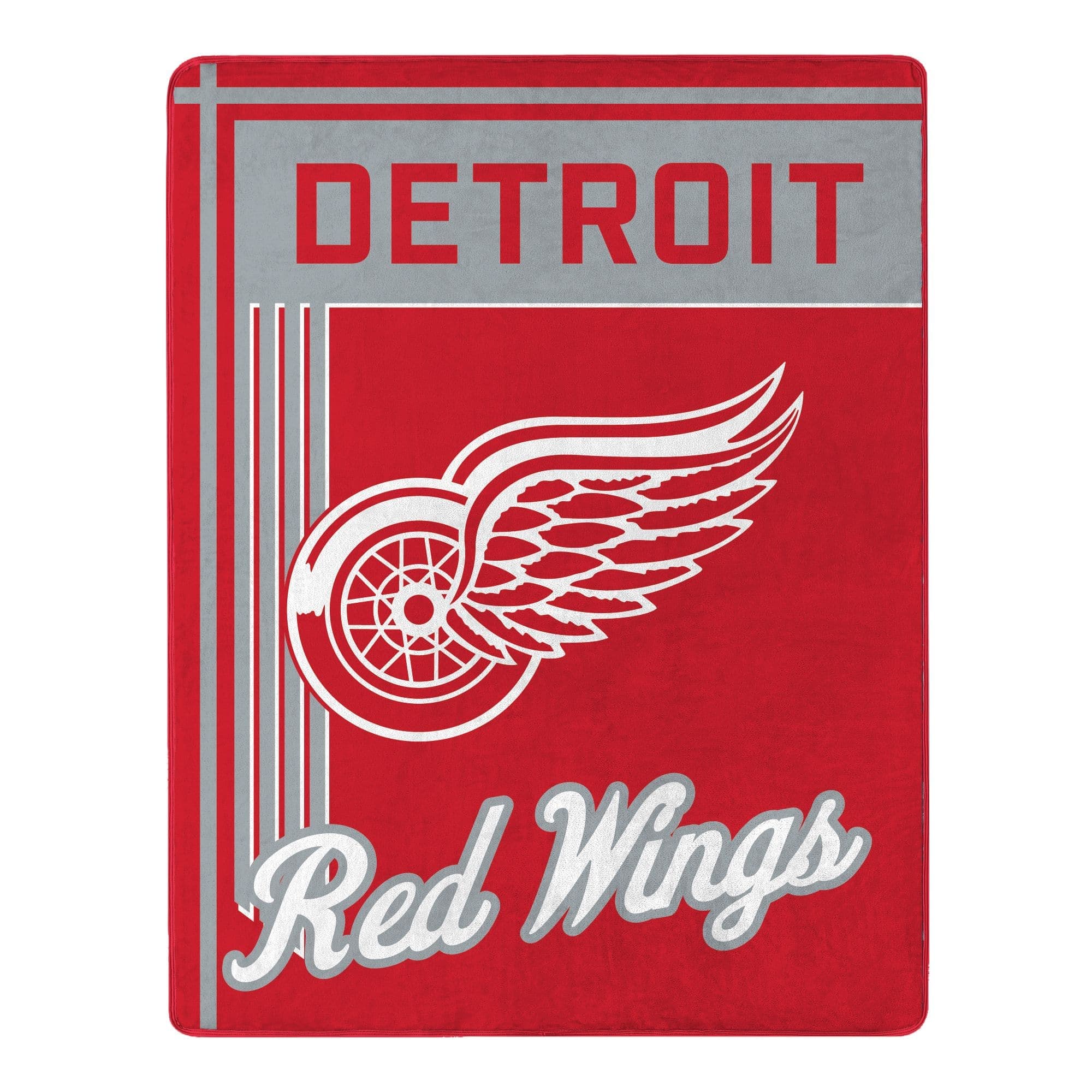 Sweet Home Collection - NHL Detroit Wings 46" x 60" Microfiber Plush Throw Blanket - Red