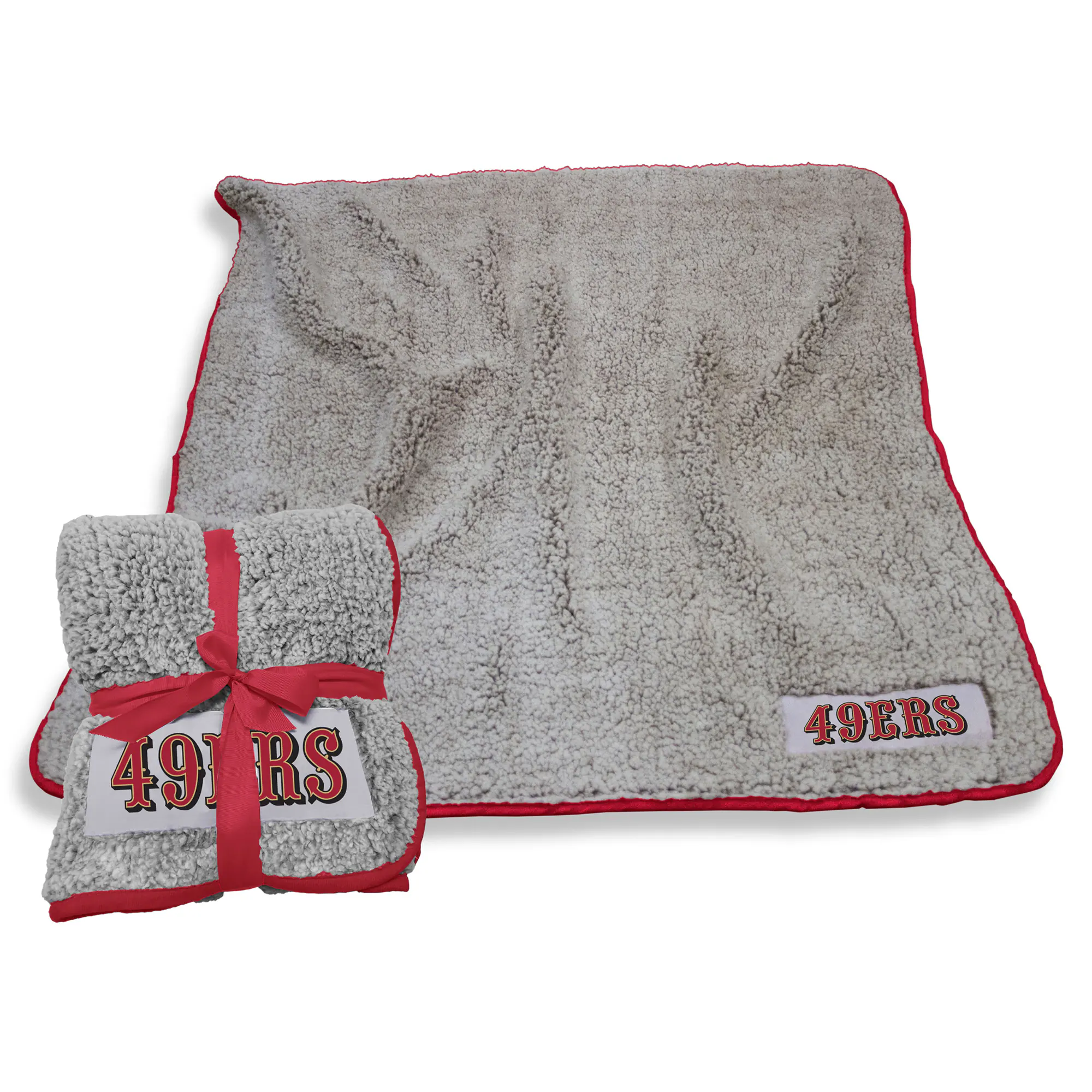 Logo Brands - San Francisco 49ers 50" x 60" Frosty Fleece Team Blanket - Multicolor
