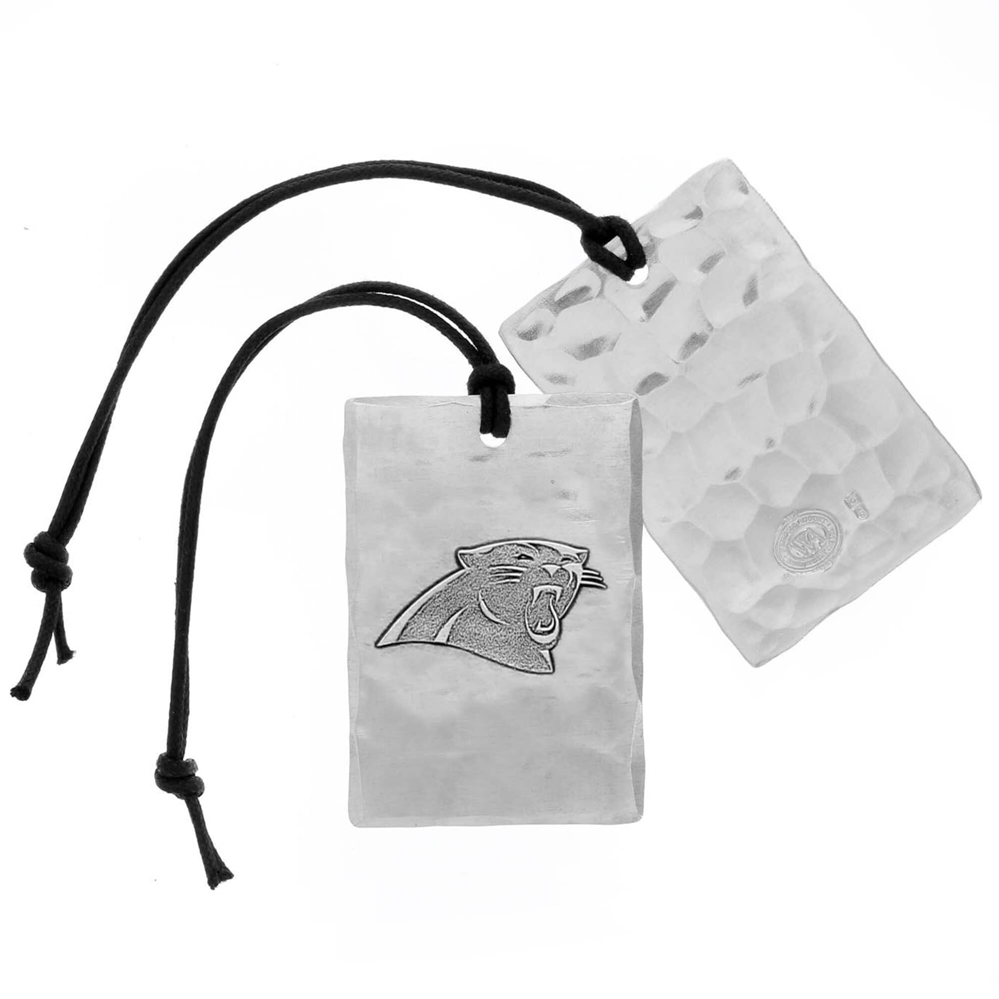 Wendell August Forge - Carolina Panthers Bag Tag - Silver