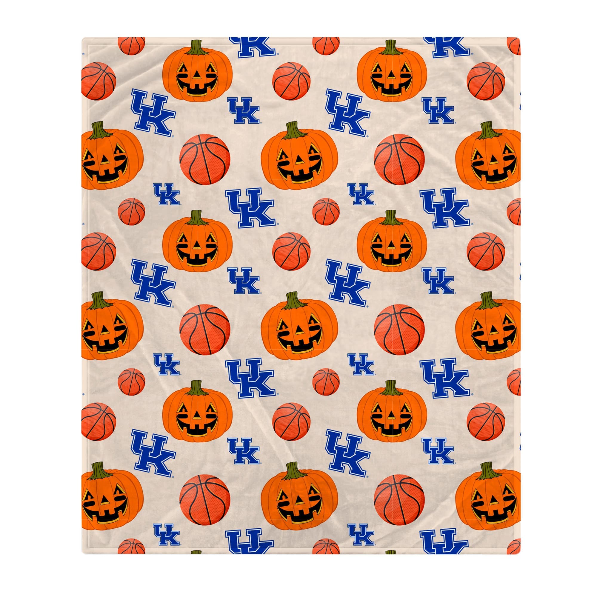 Pegasus - Kentucky Wildcats 60" x 70" Pumpkin Helmet Corral Fleece Blanket - Multicolor