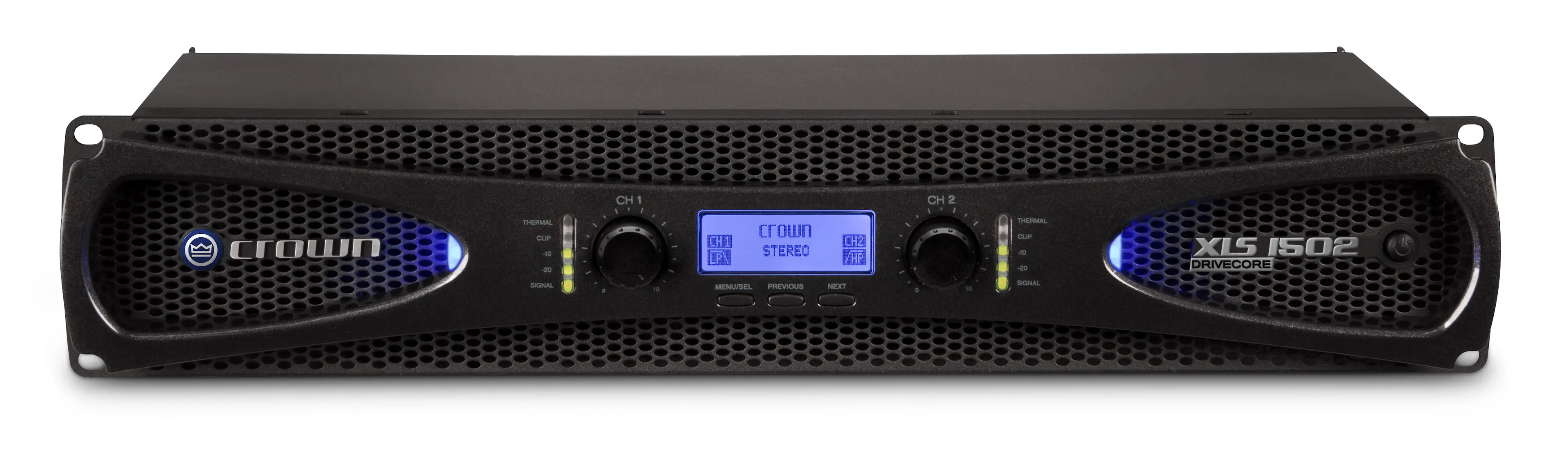 Crown - XLS 1502, Drivecore 2, Two-channel, 525W @ 4Ω Power Amplifier - Black