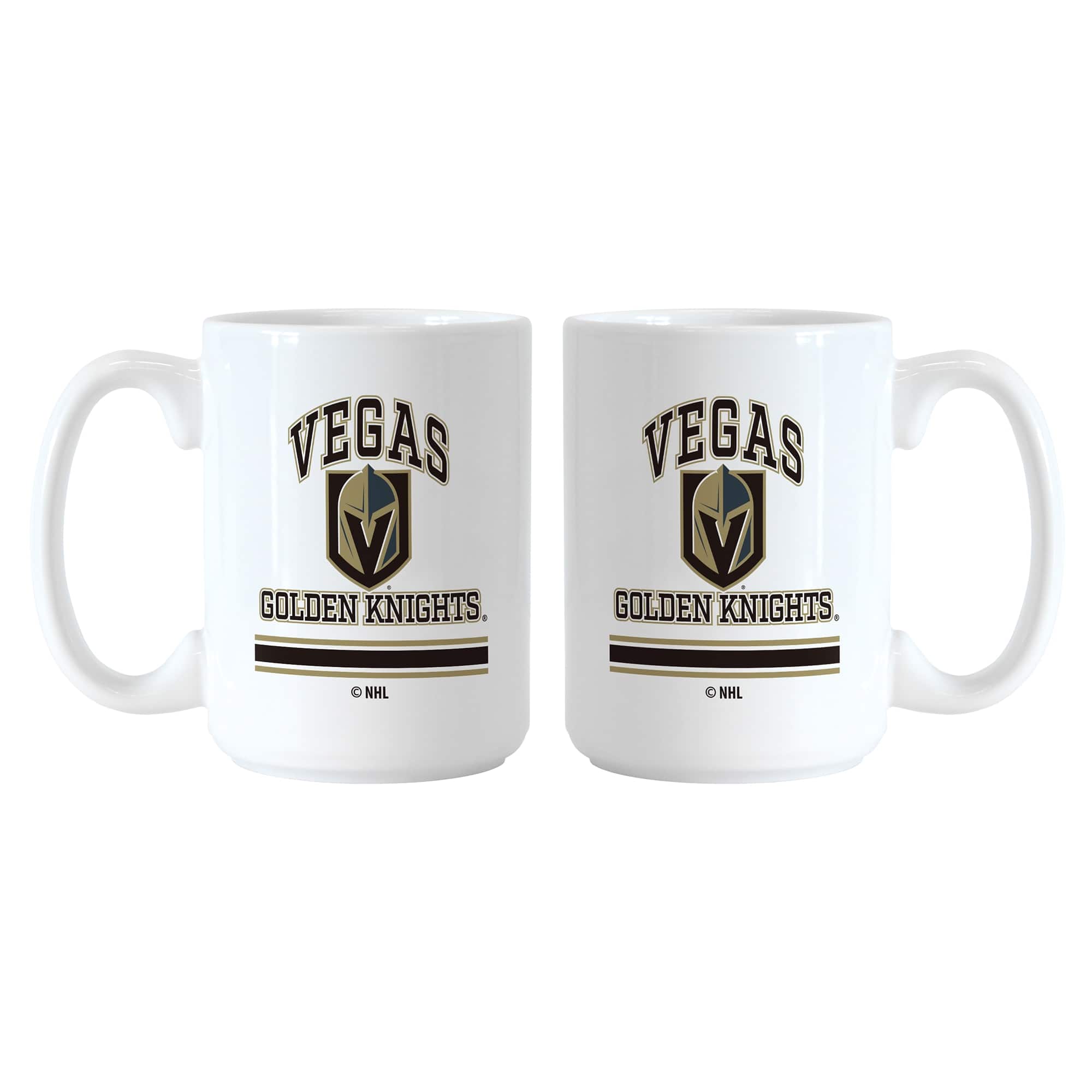 Logo Brands - Vegas Golden Knights 15oz. Current & Throwback Mug Set - Multicolor
