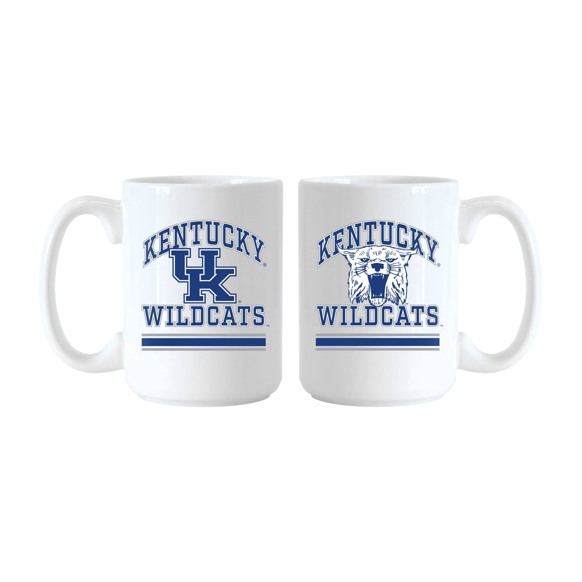 Logo Brands - Kentucky Wildcats 15oz. Current & Throwback Mug Set - Multicolor