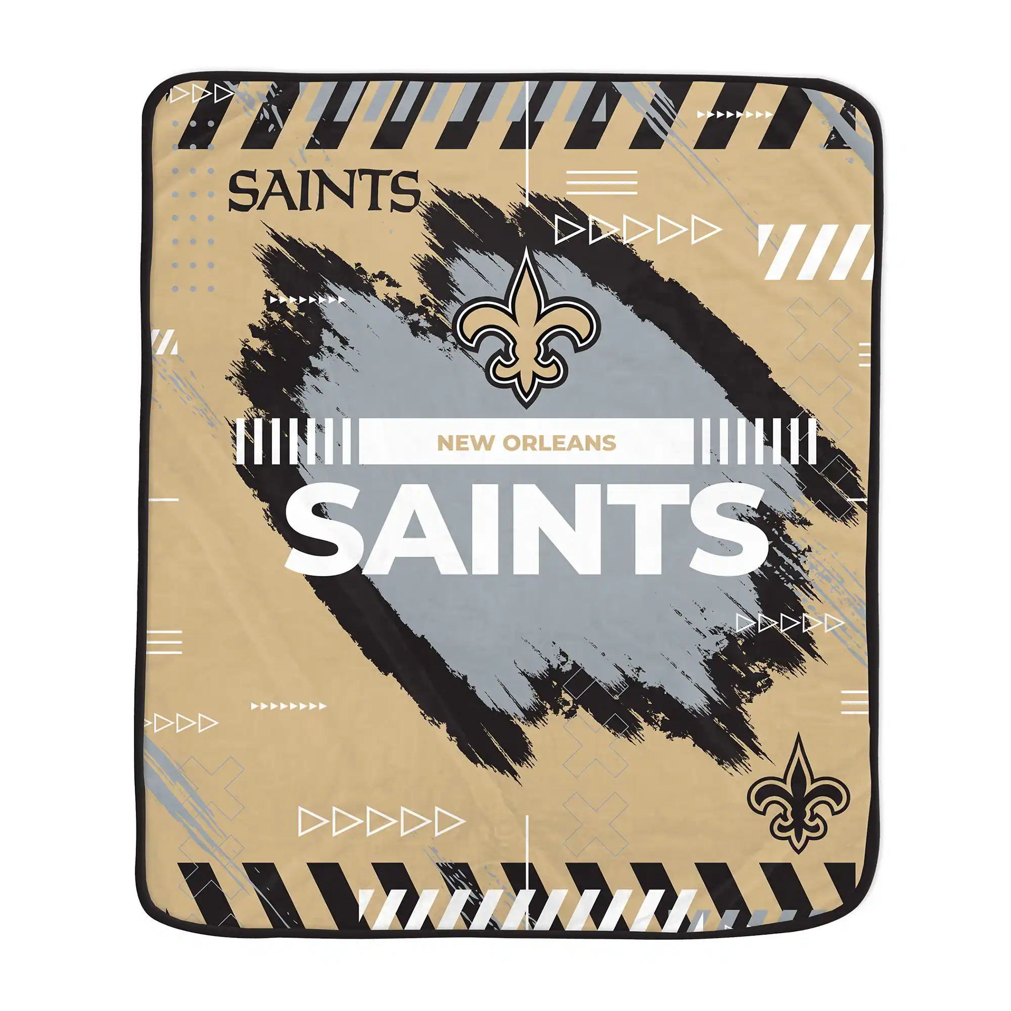 Pegasus - New Orleans Saints 60" x 72" Game Tech Ultra Cozy Blanket - Multicolor
