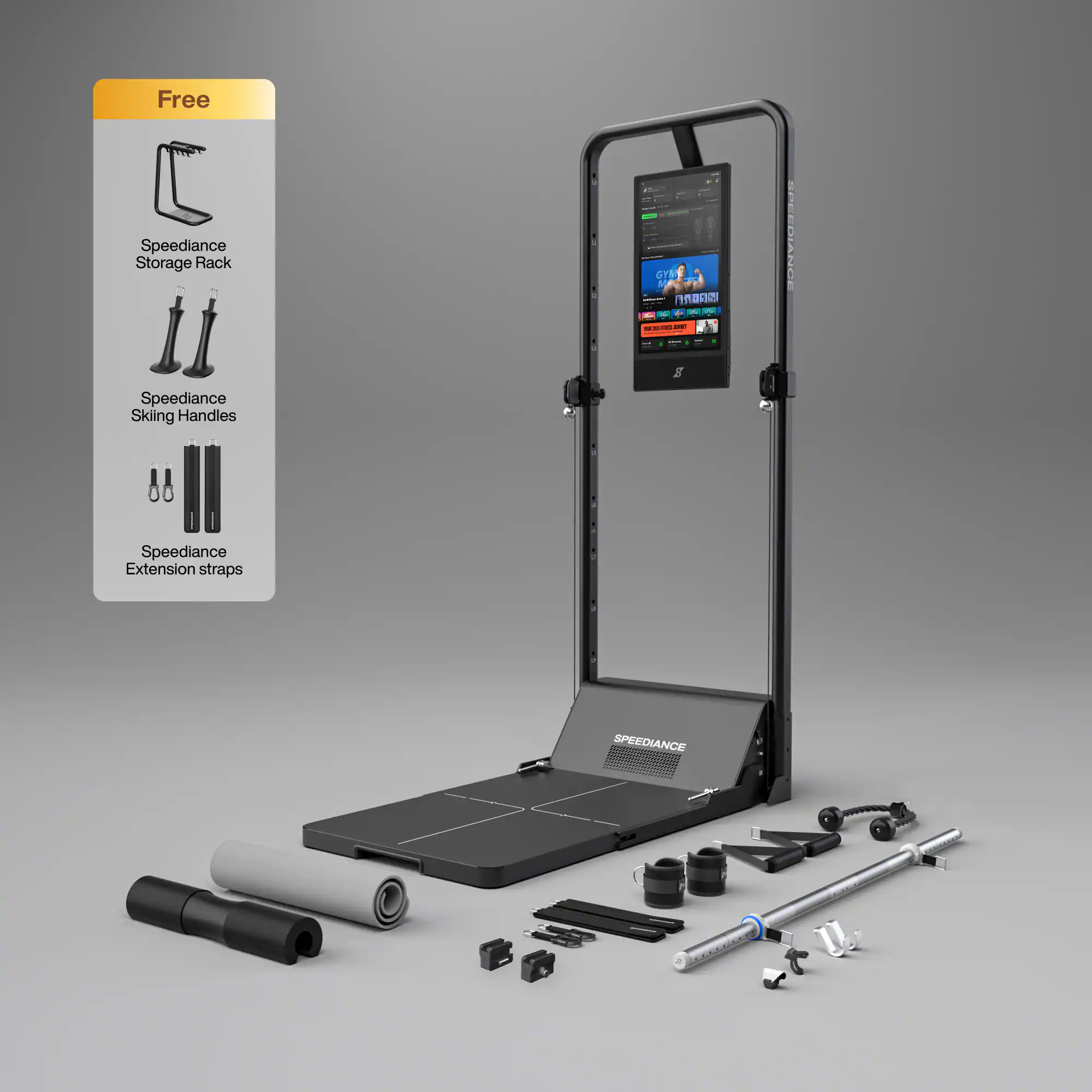 Speediance - Smart Home Gym, Gym Monster 2 Basic, Smart AI-Powered Multi-Functional Smith Machine for Home Workout - Black