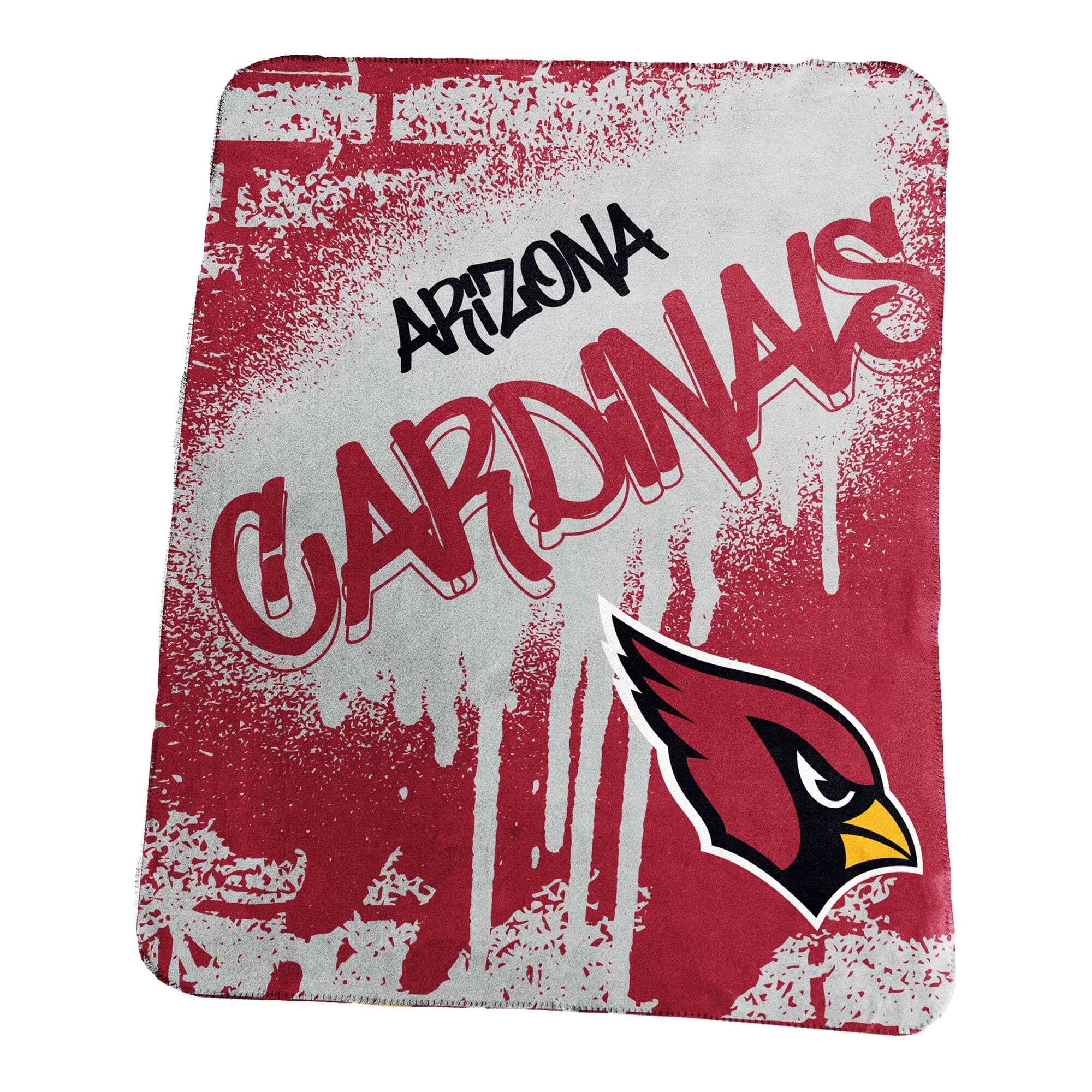 Logo Brands - Arizona Cardinals 50" x 60" Classic Graffiti Fleece Throw Blanket - Cardinal