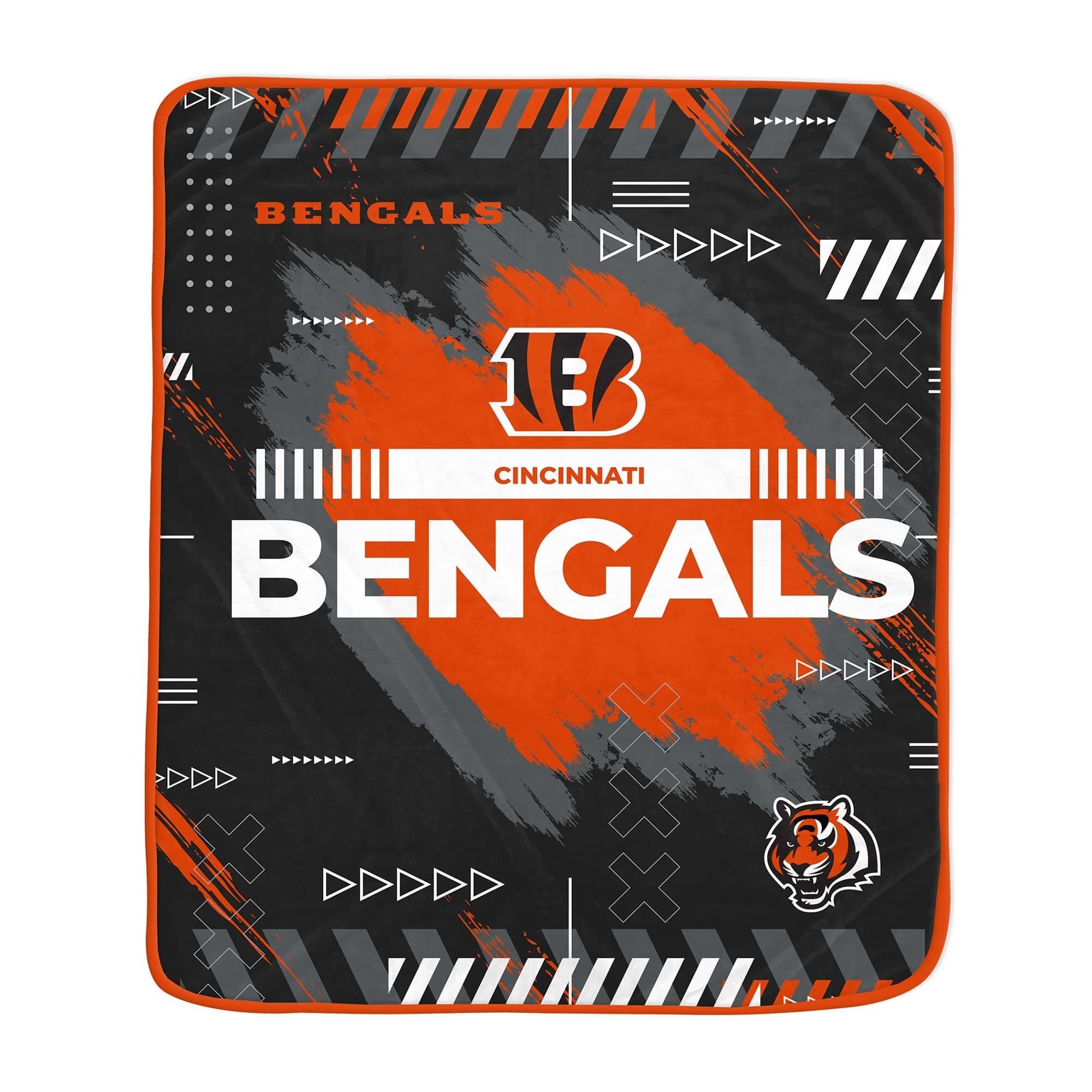 Pegasus - Cincinnati Bengals 60" x 72" Game Tech Ultra Cozy Blanket - Multicolor