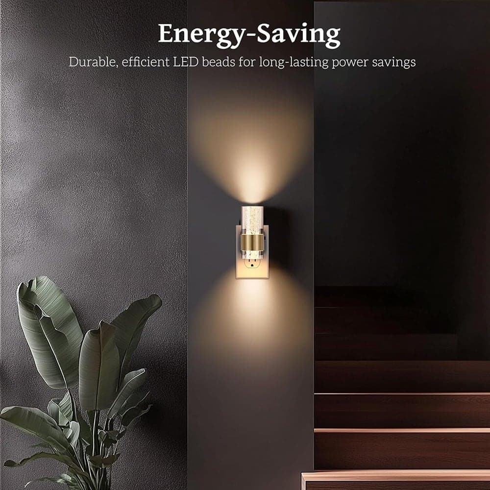 ACJPR - Led Night Light, Night Lights Plug into Wall Lights Plug in with 0-100LM Adjustable Brightness,3000K Nightlights with Du