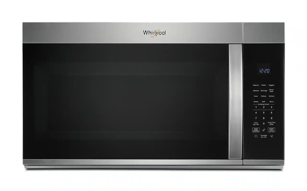 Whirlpool - 1.9 Cu. Ft. Over-the-Range Microwave with Sensor Cooking and Non-Stick Interior - Stainless Steel