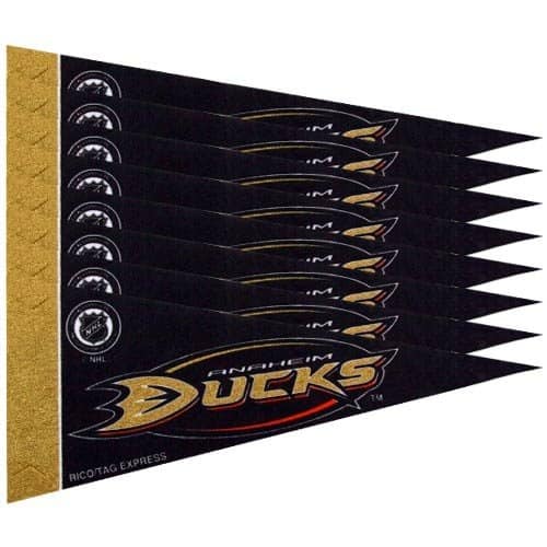 Rico Industries - Anaheim Ducks NHL Mini Pennant - Set of 8 - Multi