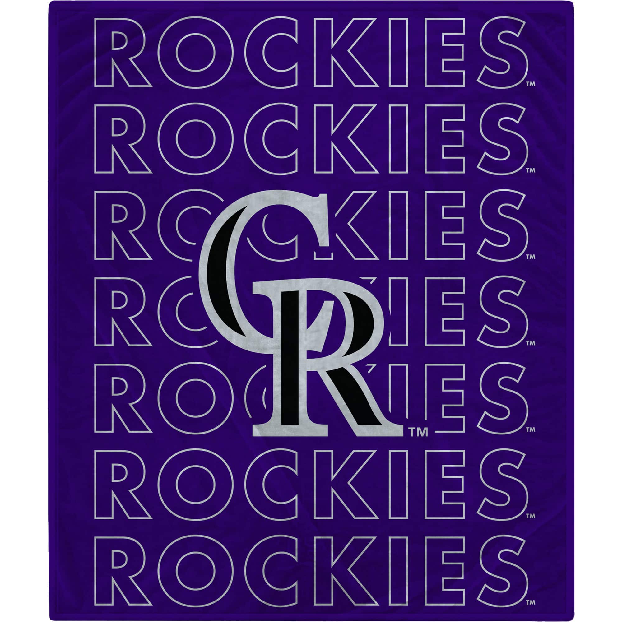 Pegasus - Colorado Rockies 60" x 70" Echo Wordmark Lightweight Blanket - Multicolor