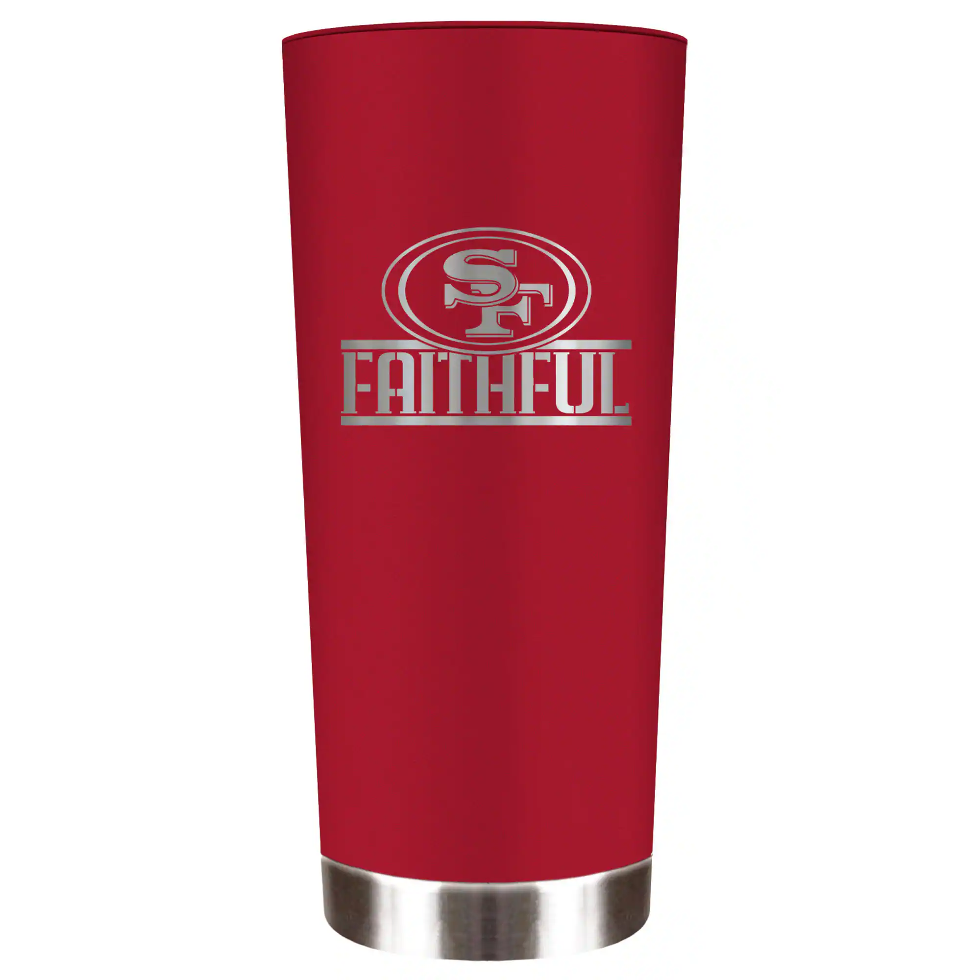 Great American Products - San Francisco 49ers Faithful 18oz. Roadie Tumbler - Scarlet