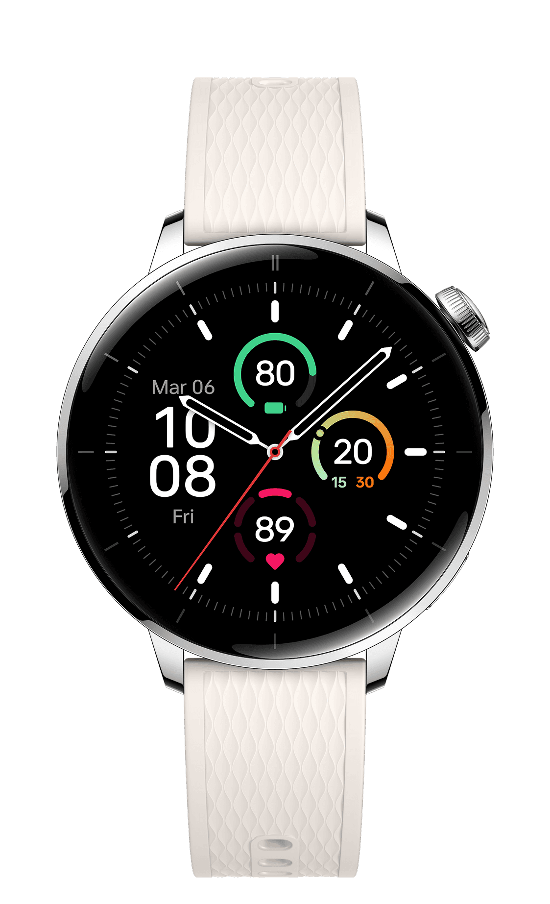 OnePlus - Reloj 3 Smartwatch de Acero Inoxidable de 43 mm con Pantalla AMOLED - Acero Plateado - (2025)