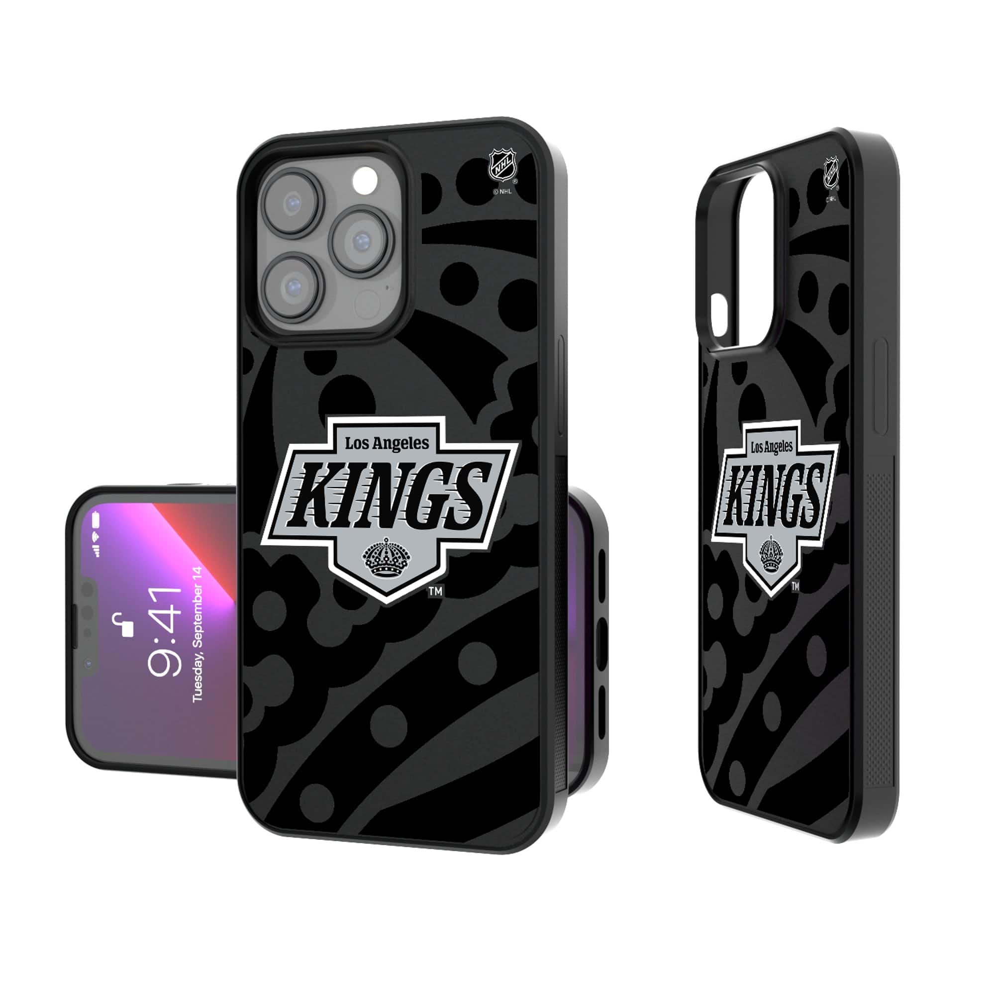 Keyscaper - NHL - Los Angeles Kings iPhone Bump Ice Case - 16 - Multicolor