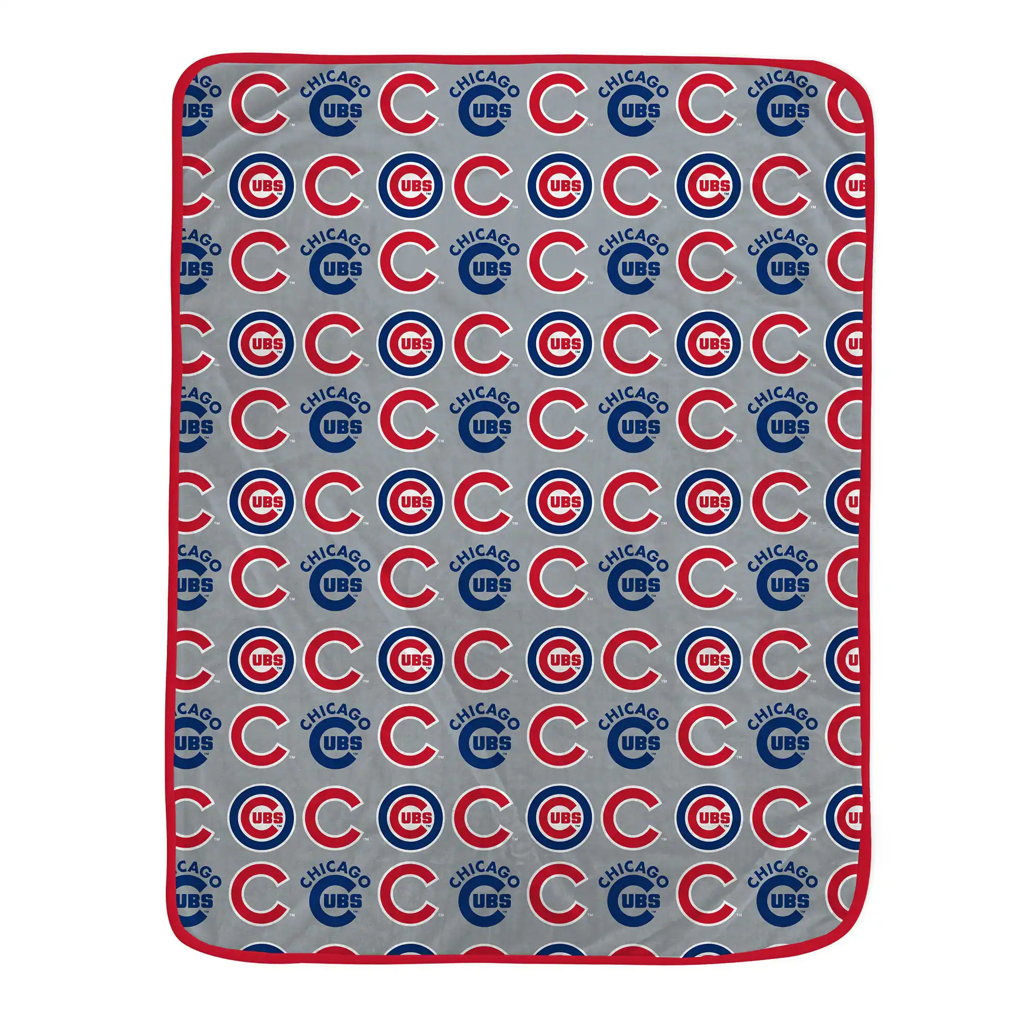 Pegasus - Chicago Cubs 66" x 95" Oversized Logo Roll Ultra Cozy Blanket - Multicolor