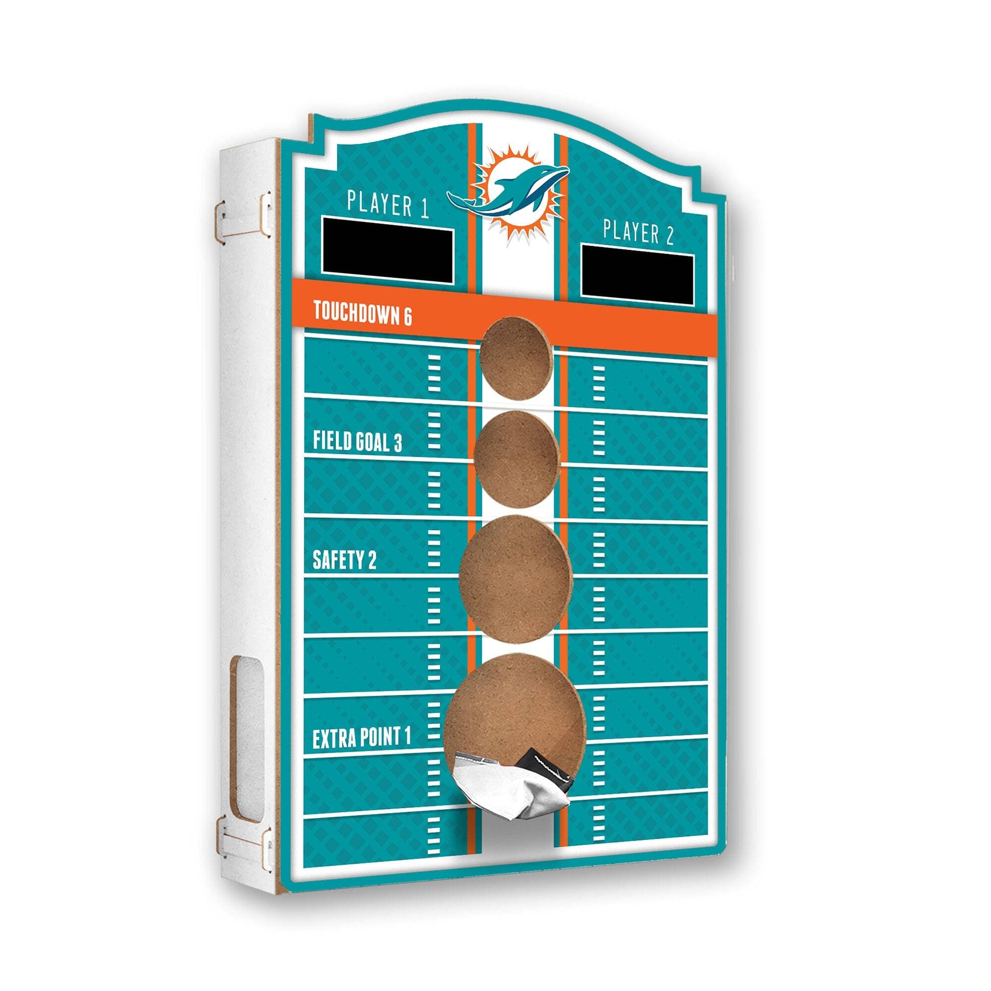 Fan Creations - Miami Dolphins Hanging Bean Bag Toss Game - Multicolor