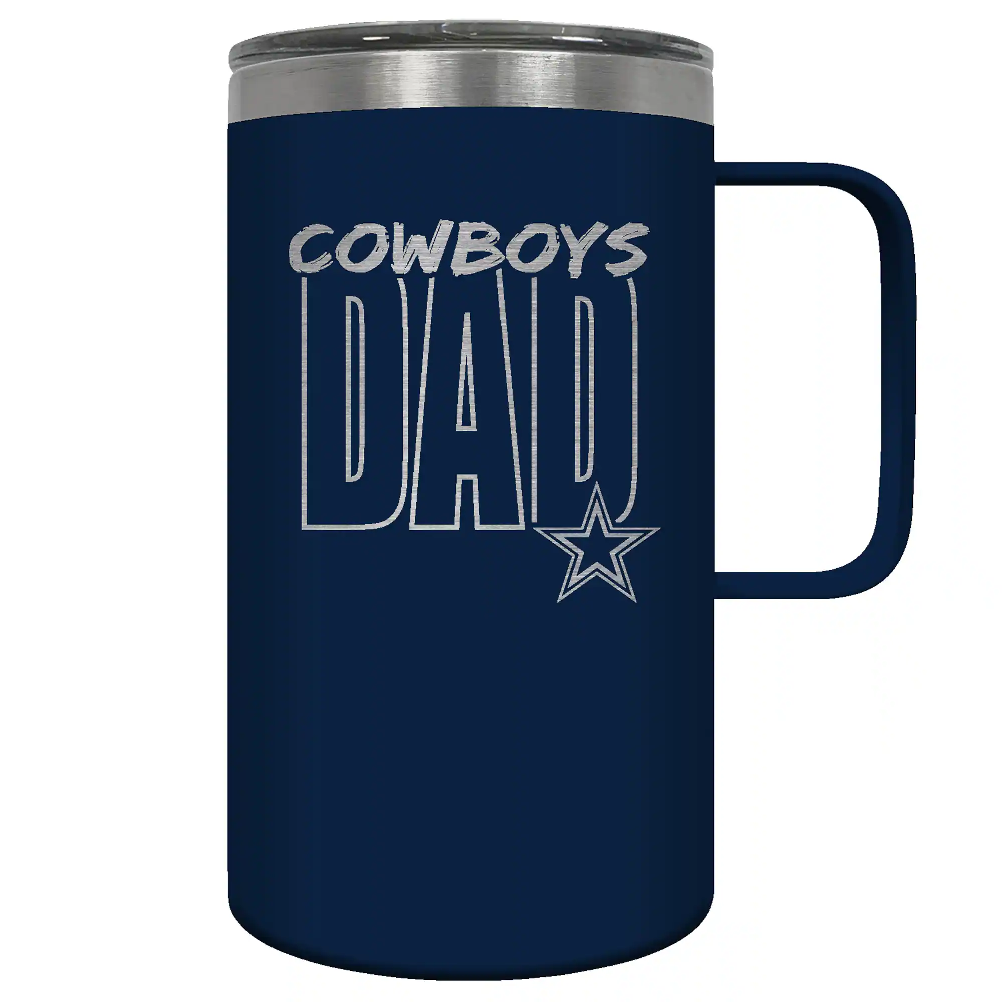 Great American Products - Dallas Cowboys Dad 18oz. Hustle Travel Mug - Multicolor
