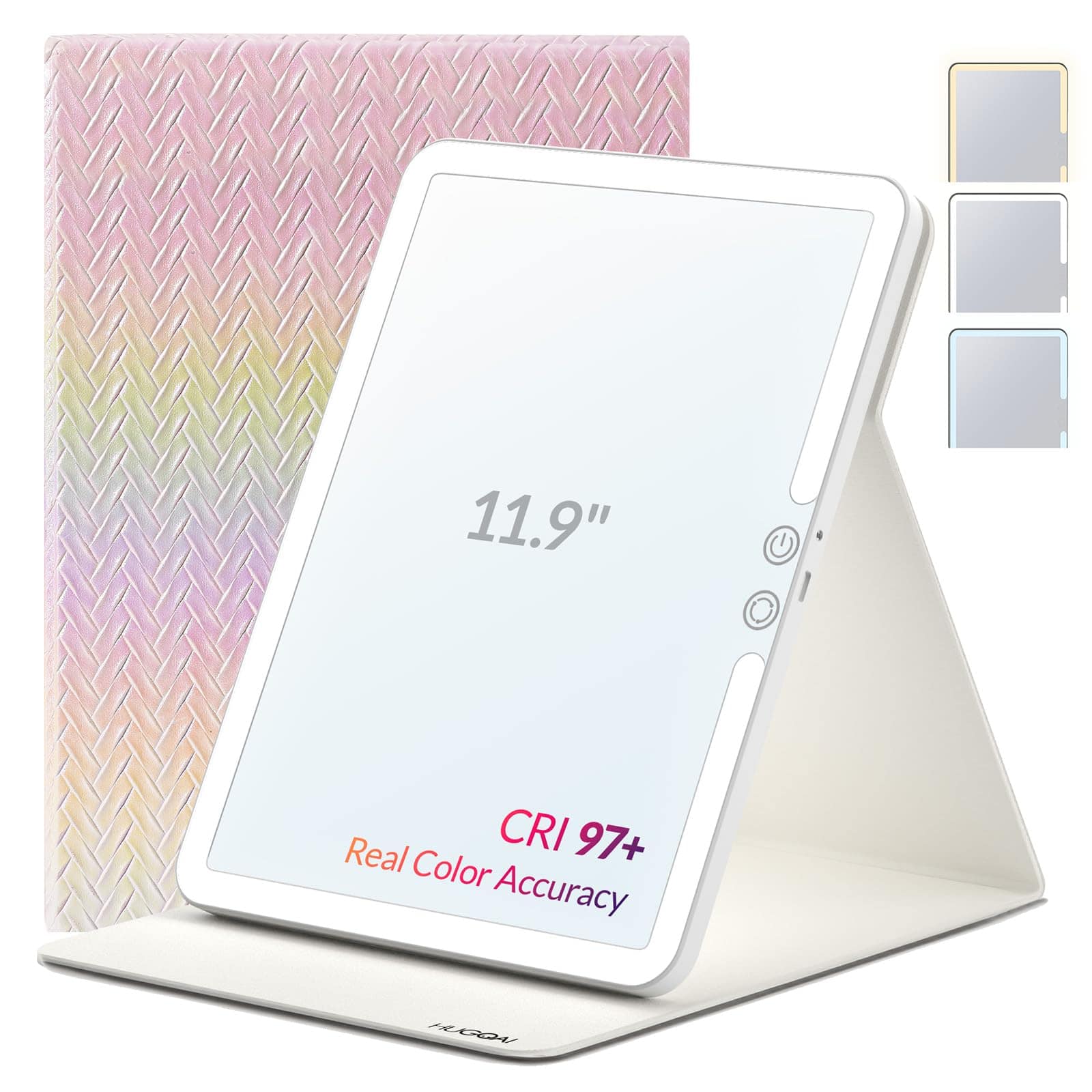 Pacoar Cade - Travel Makeup Mirror With Lights Lighted Vanity For Inches Mirror Makeup Light - Rainbow