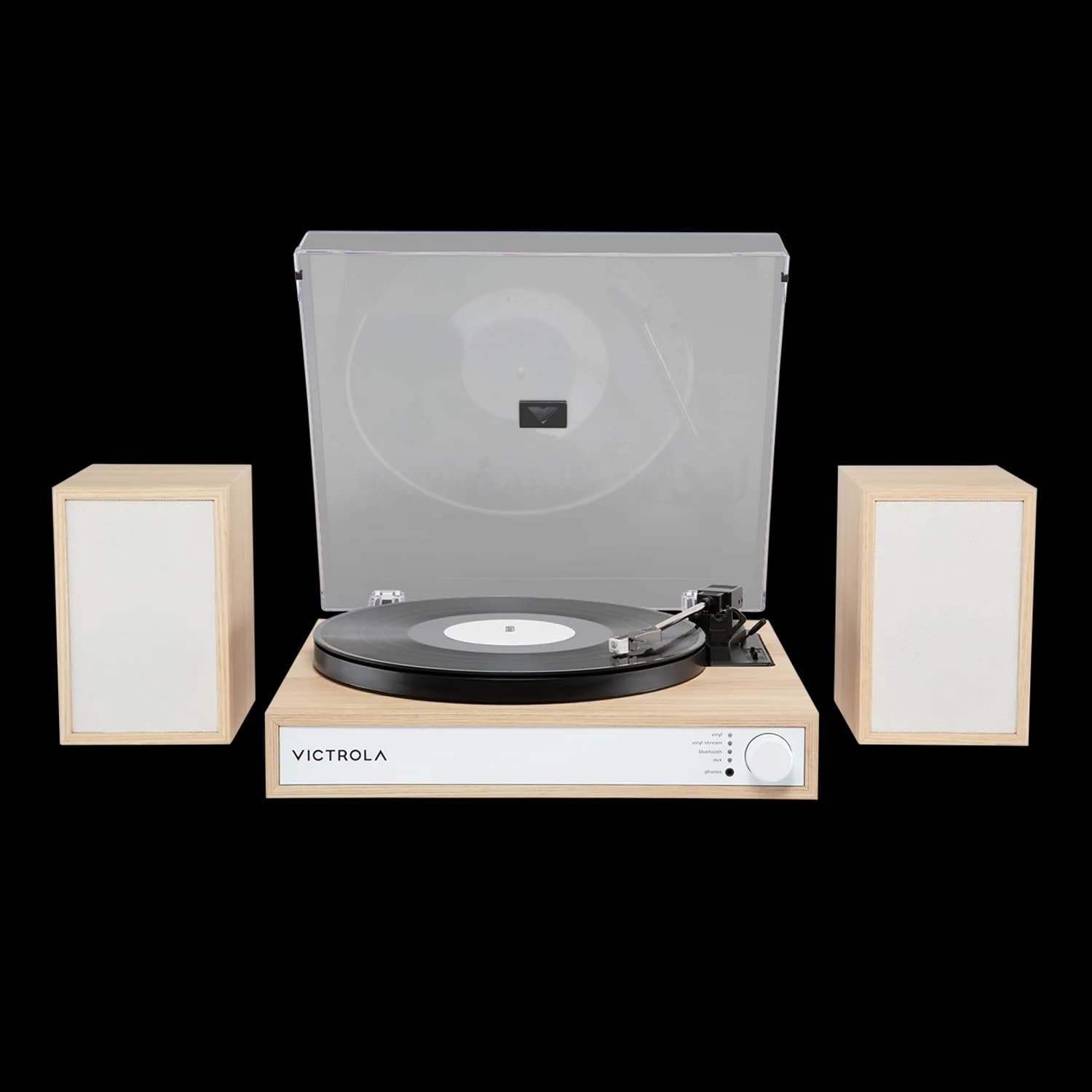 Victrola - Harmony Bluetooth Turntable System with Speakers - Natural