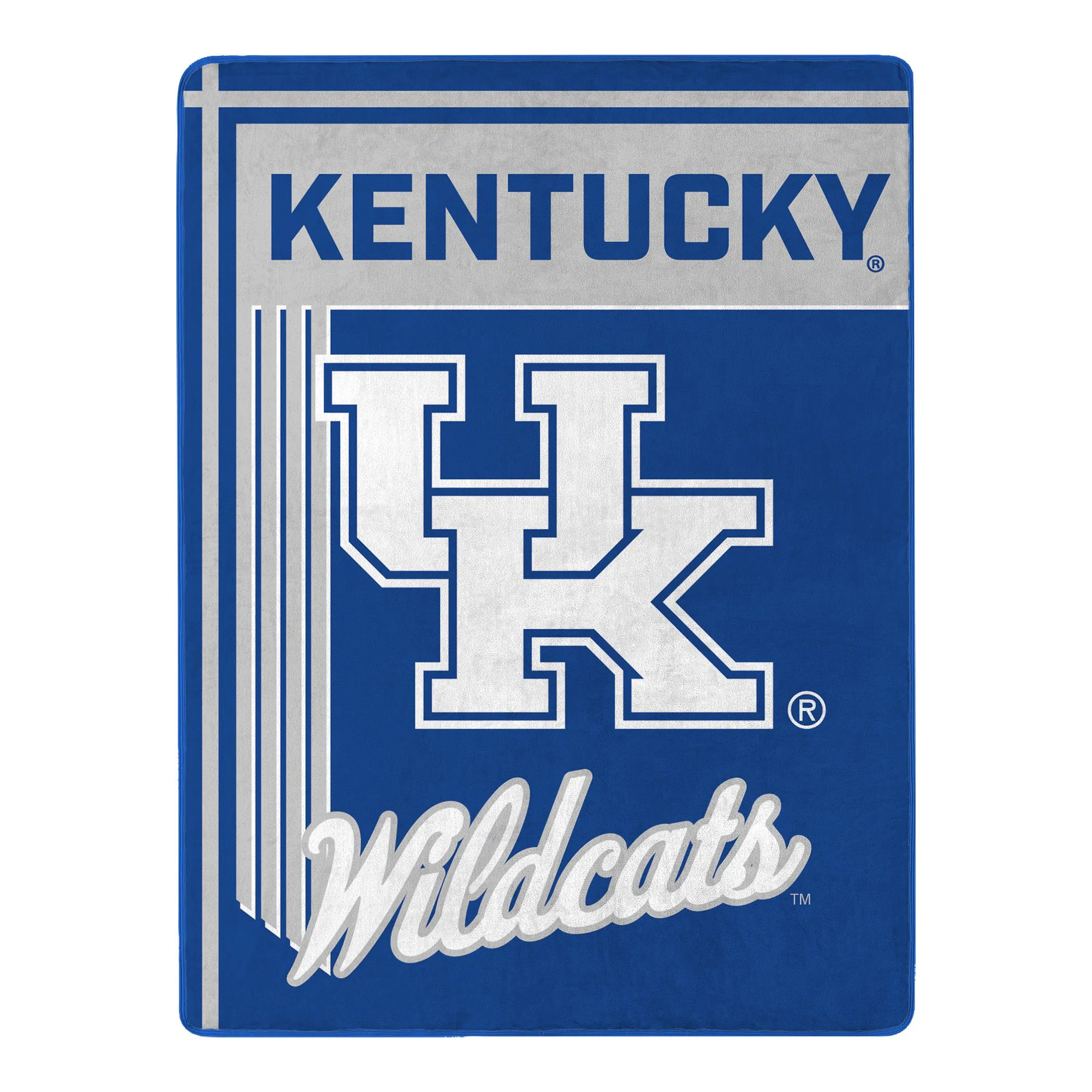 Sweet Home Collection - NCAA Kentucky Wildcats 46" x 60" Raschel Throw Blanket - Blue