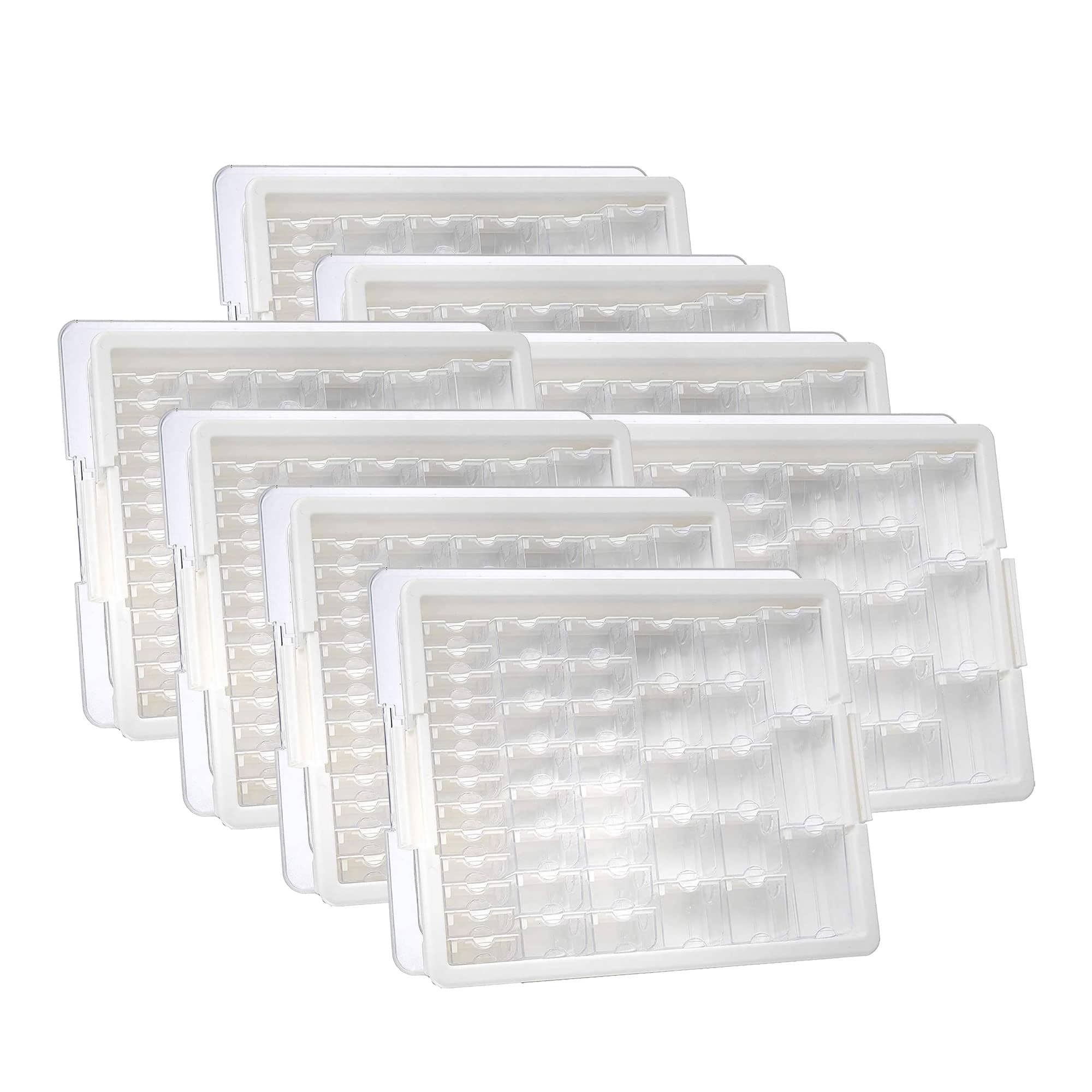 Elizabeth Ward Bead Storage Solutions 45 Piece Craft Supplies Organizer, 8 Pack - Clear