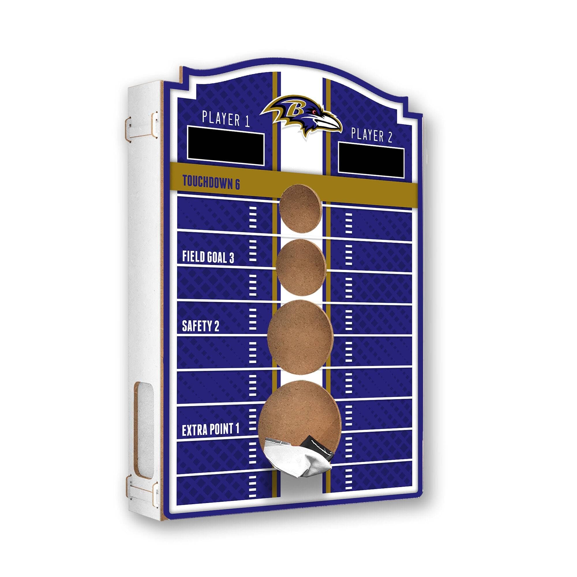 Fan Creations - Baltimore Ravens Hanging Bean Bag Toss Game - Multicolor